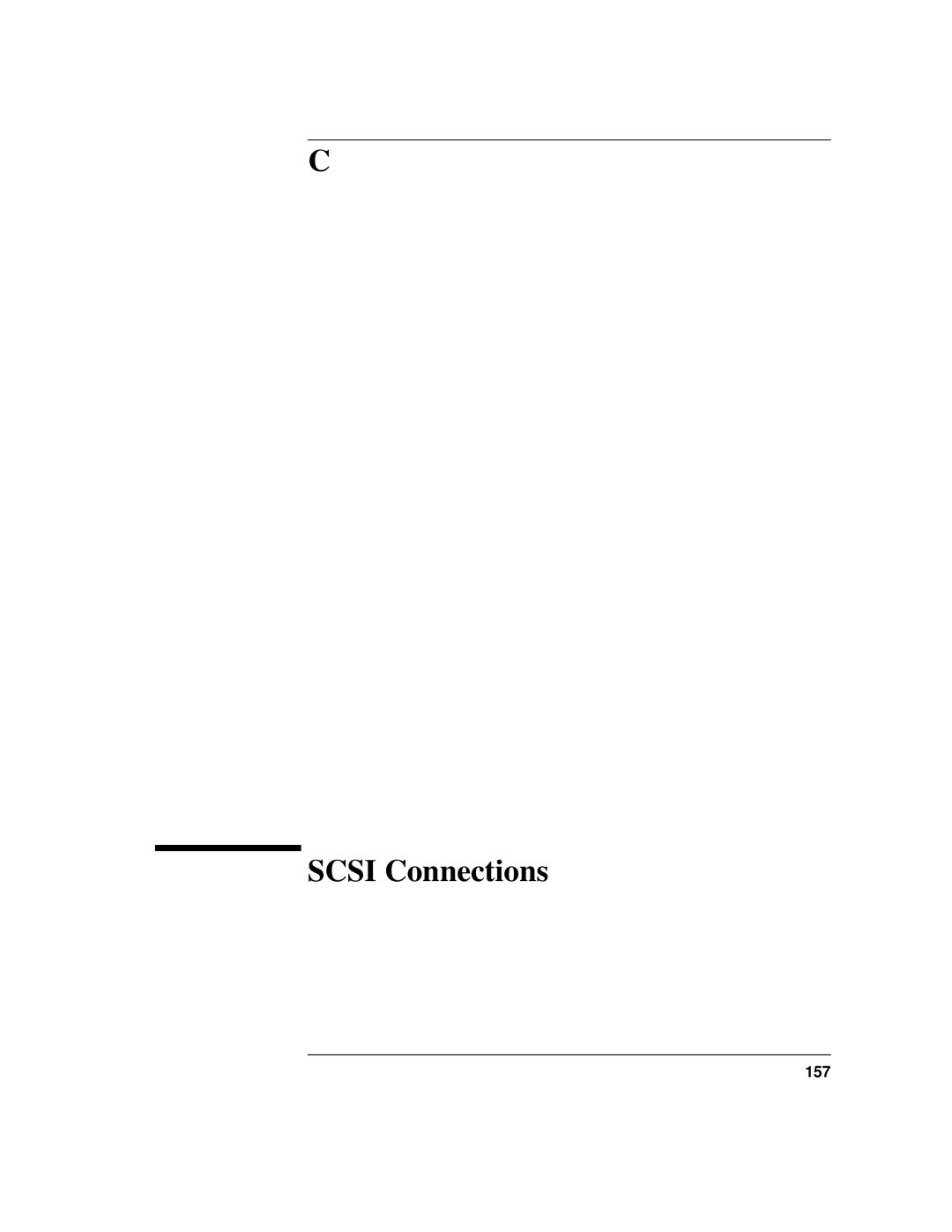 HP C100/110 manual Scsi Connections 