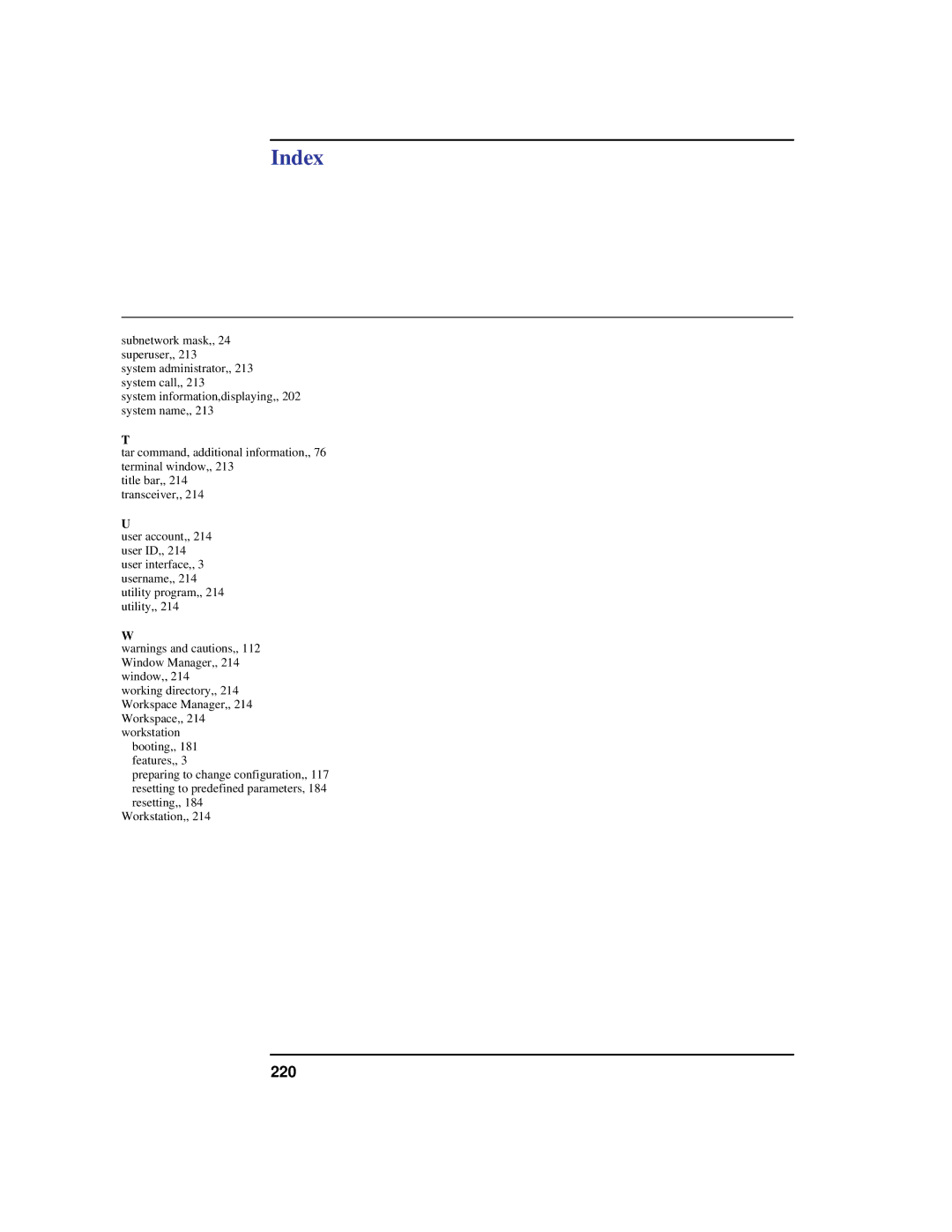 HP C100/110 manual Title bar,, 214 transceiver 