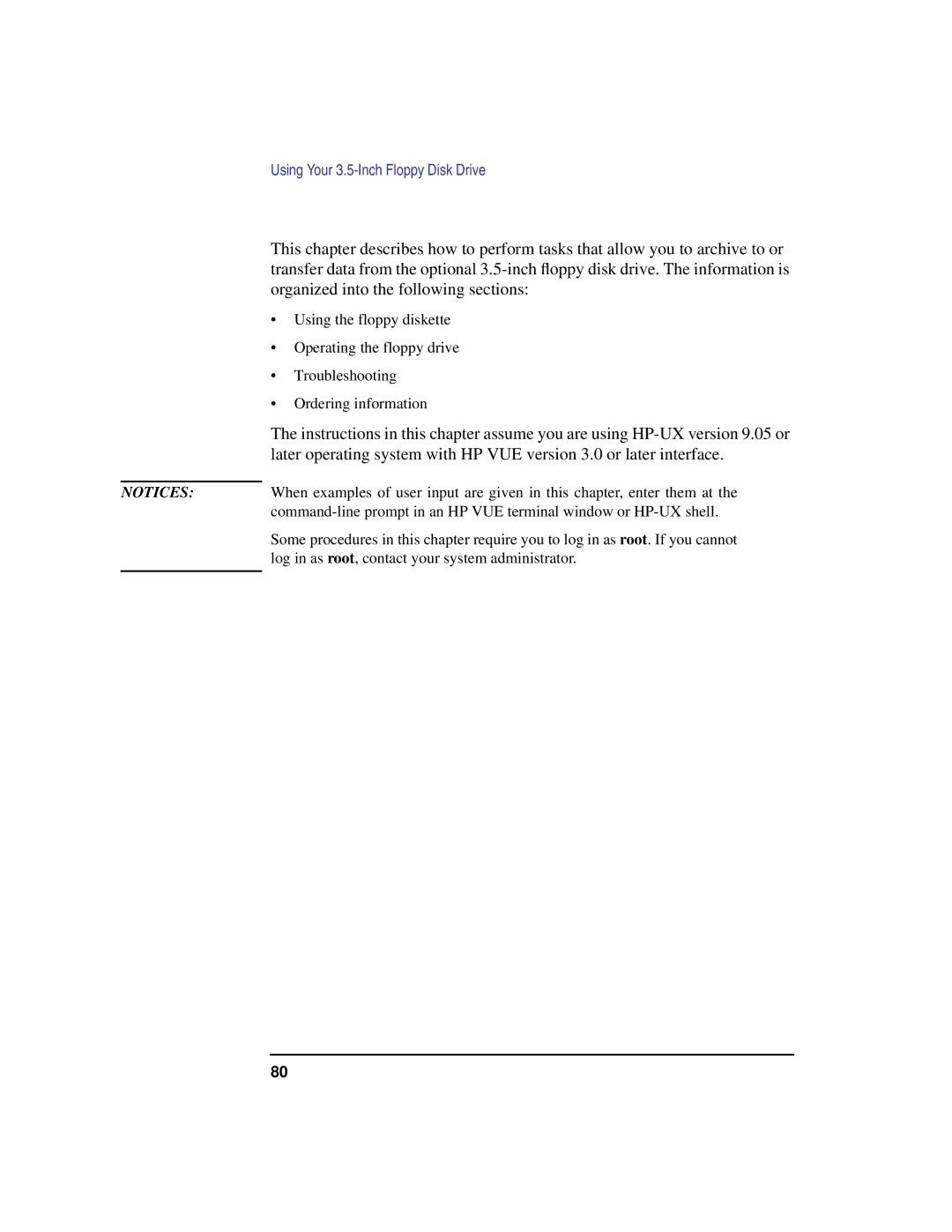 HP C100/110 manual Using Your 3.5-Inch Floppy Disk Drive 