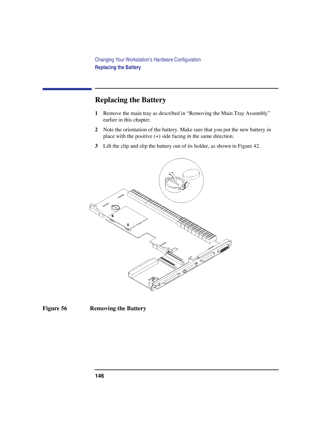 HP C180 manual Replacing the Battery, Removing the Battery 