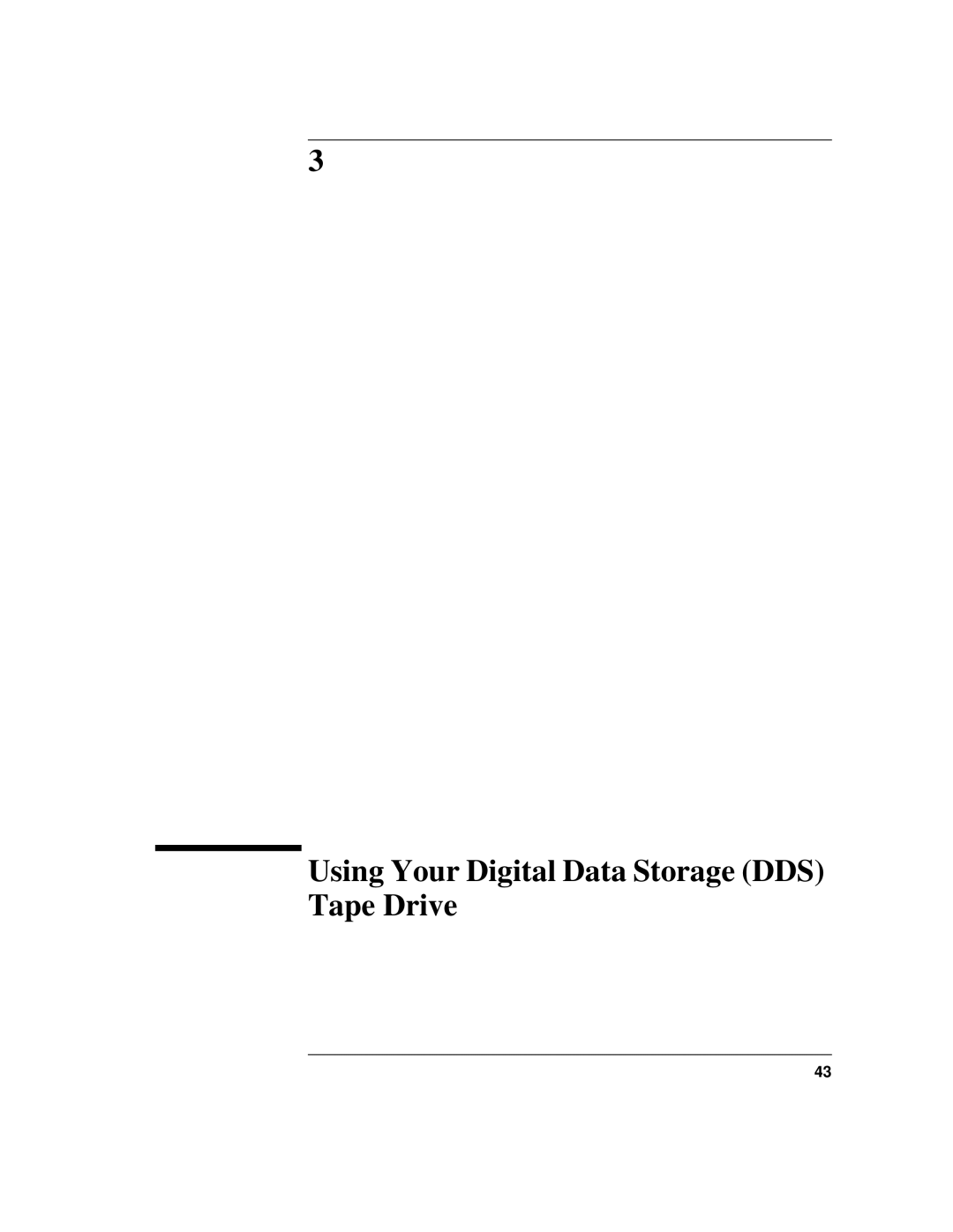 HP C180 manual Using Your Digital Data Storage DDS Tape Drive 