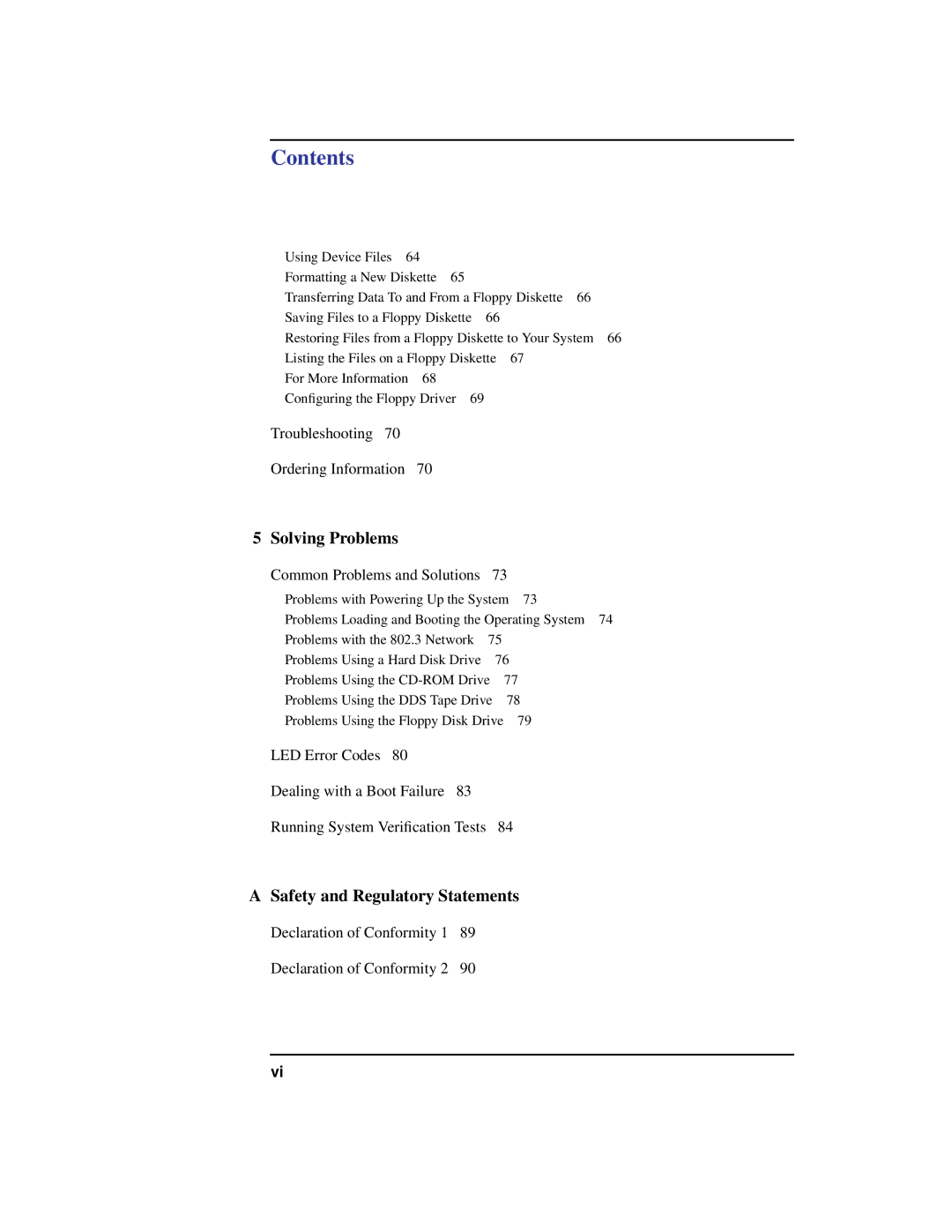 HP C180 manual Solving Problems, Safety and Regulatory Statements 