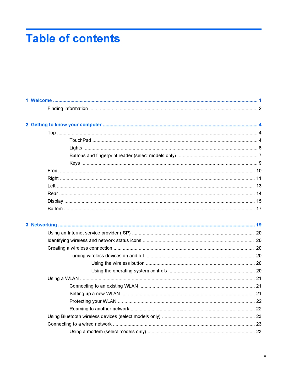 HP C1E67UT manual Table of contents 