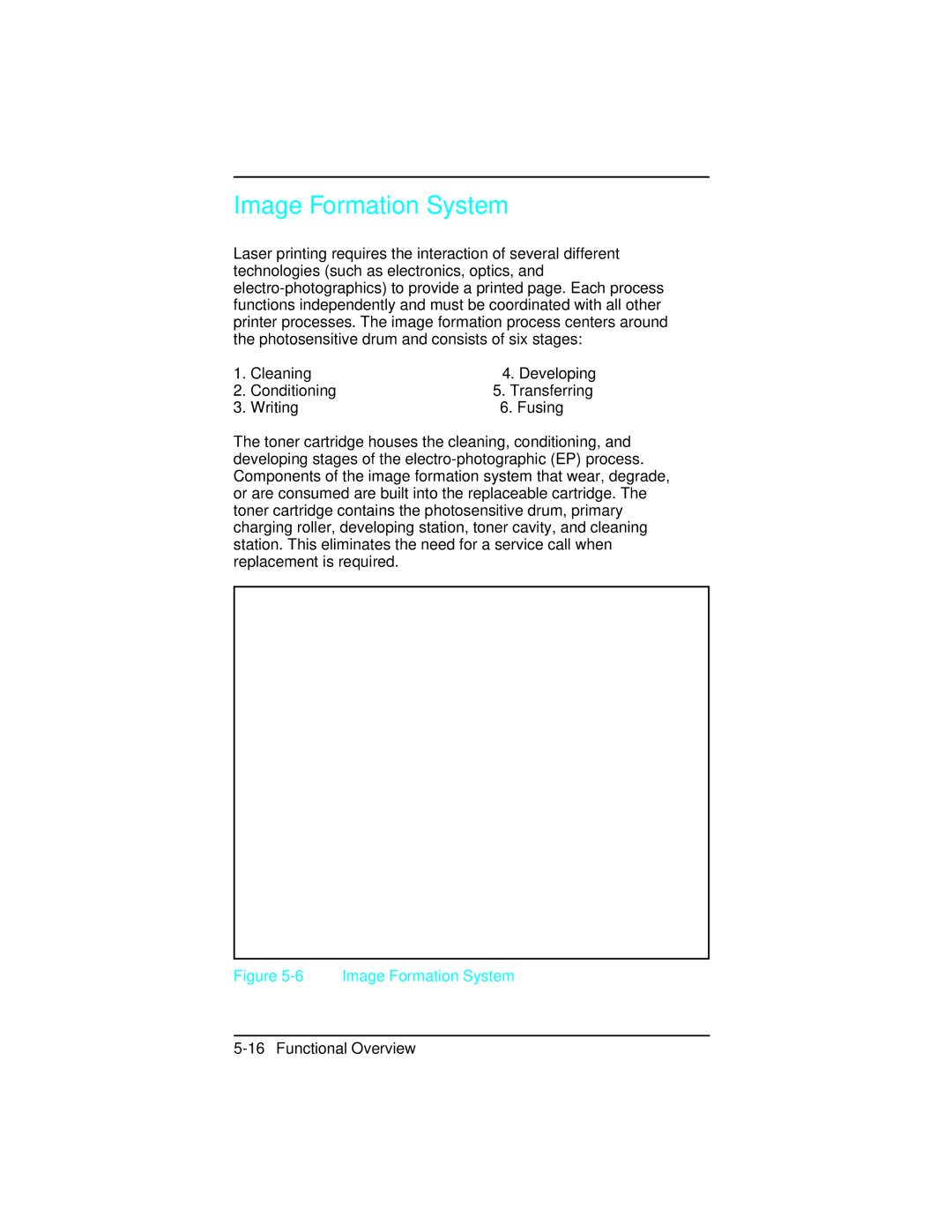 HP 5 C3916A, C2021A, 5n C3952A, 5m C3917A, 4 plus C2037A, 4 C2001A manual Image Formation System 