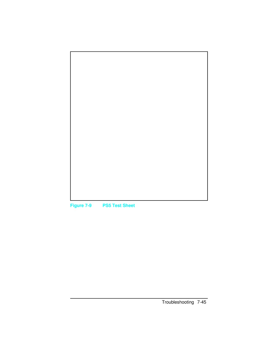 HP 4 C2001A, C2021A, 5n C3952A, 5 C3916A, 5m C3917A, 4 plus C2037A manual PS5 Test Sheet 