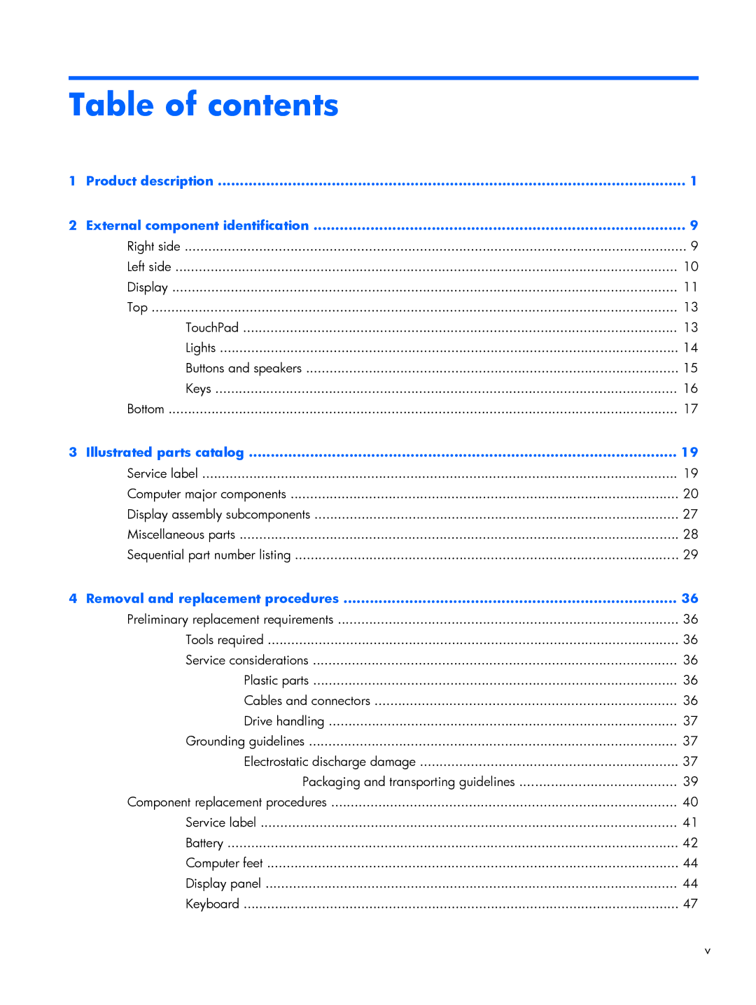 HP C2M97UA C2M97UA manual Table of contents 