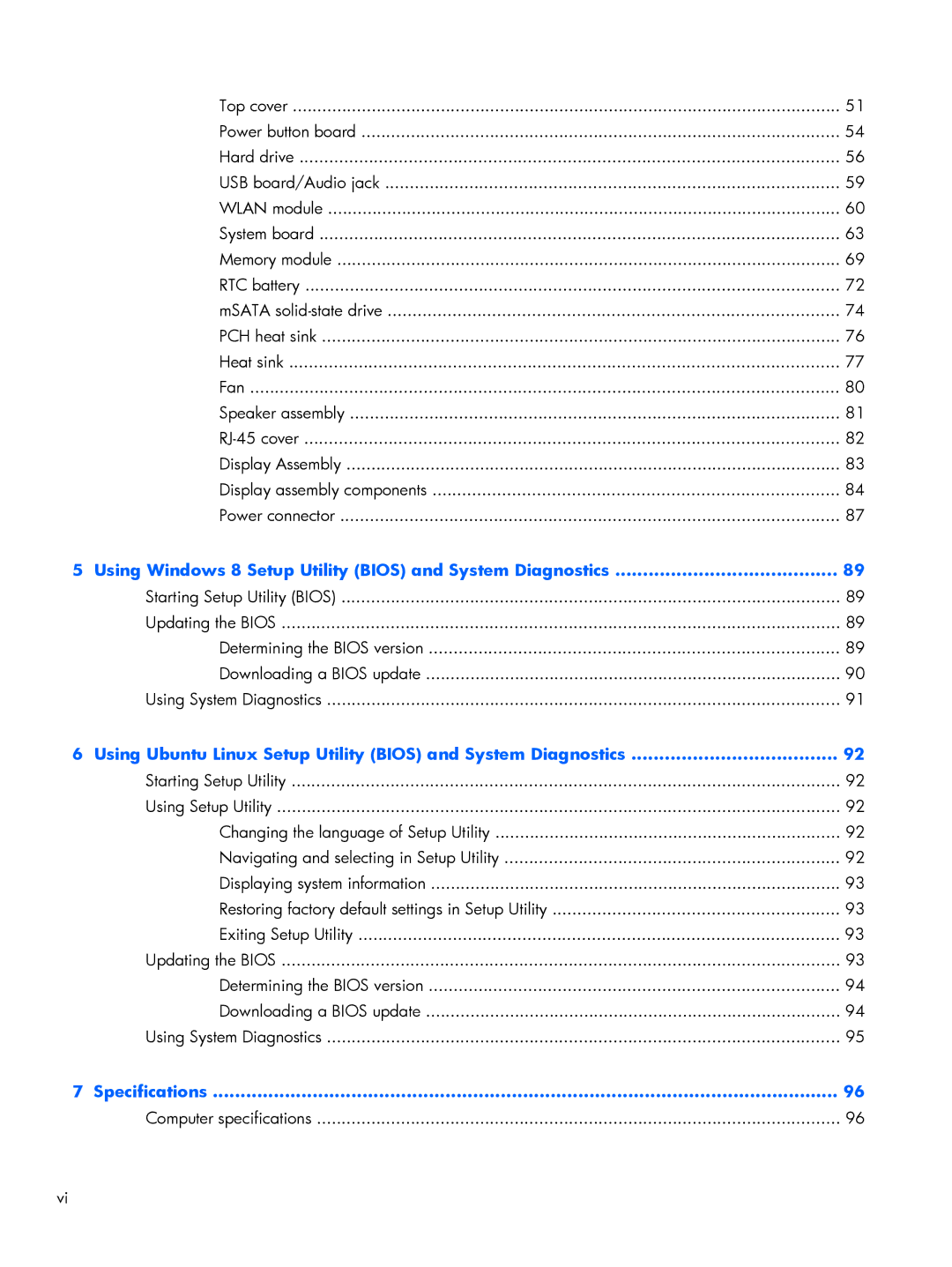 HP C2M97UA C2M97UA manual Using Ubuntu Linux Setup Utility Bios and System Diagnostics 