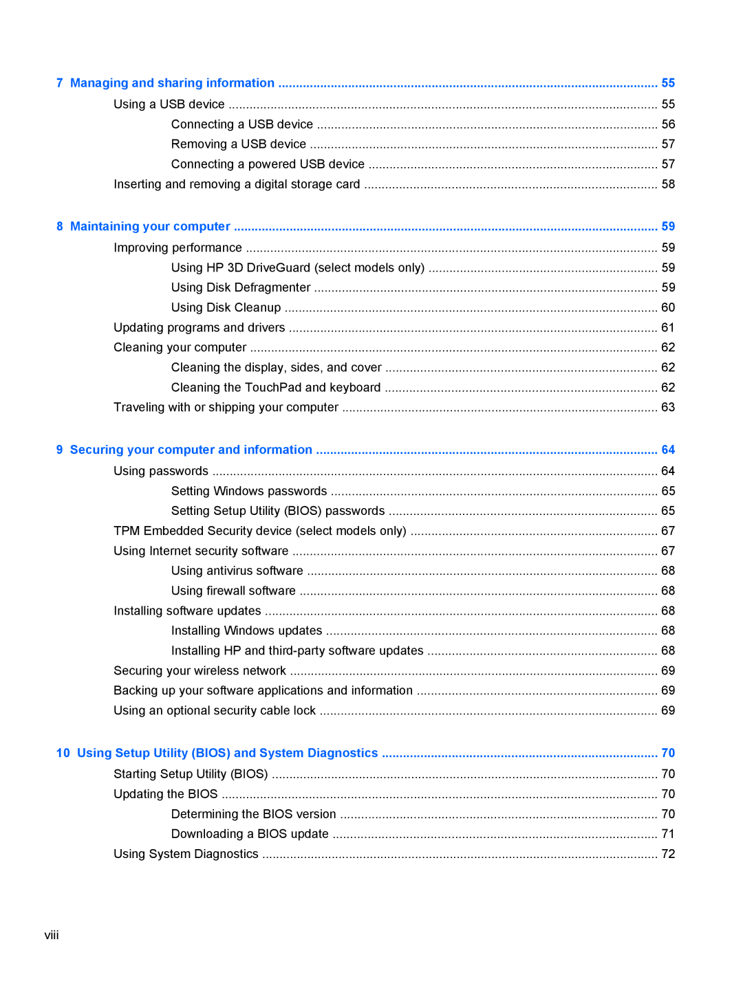 HP C2N11UA#ABA manual Managing and sharing information 