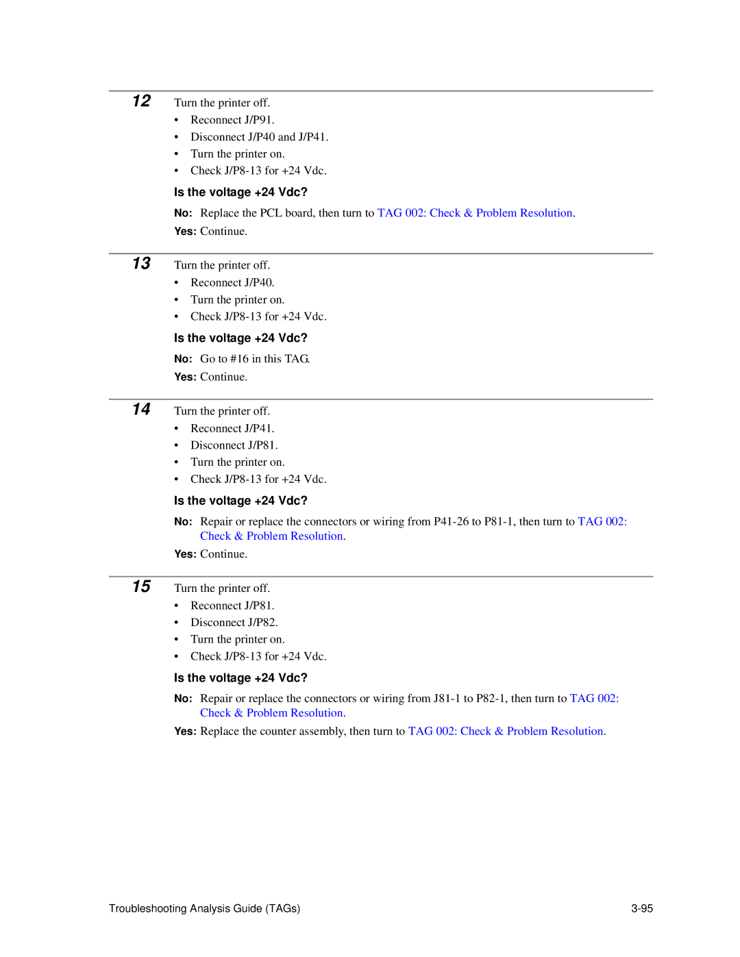 HP C30 manual Is the voltage +24 Vdc? 