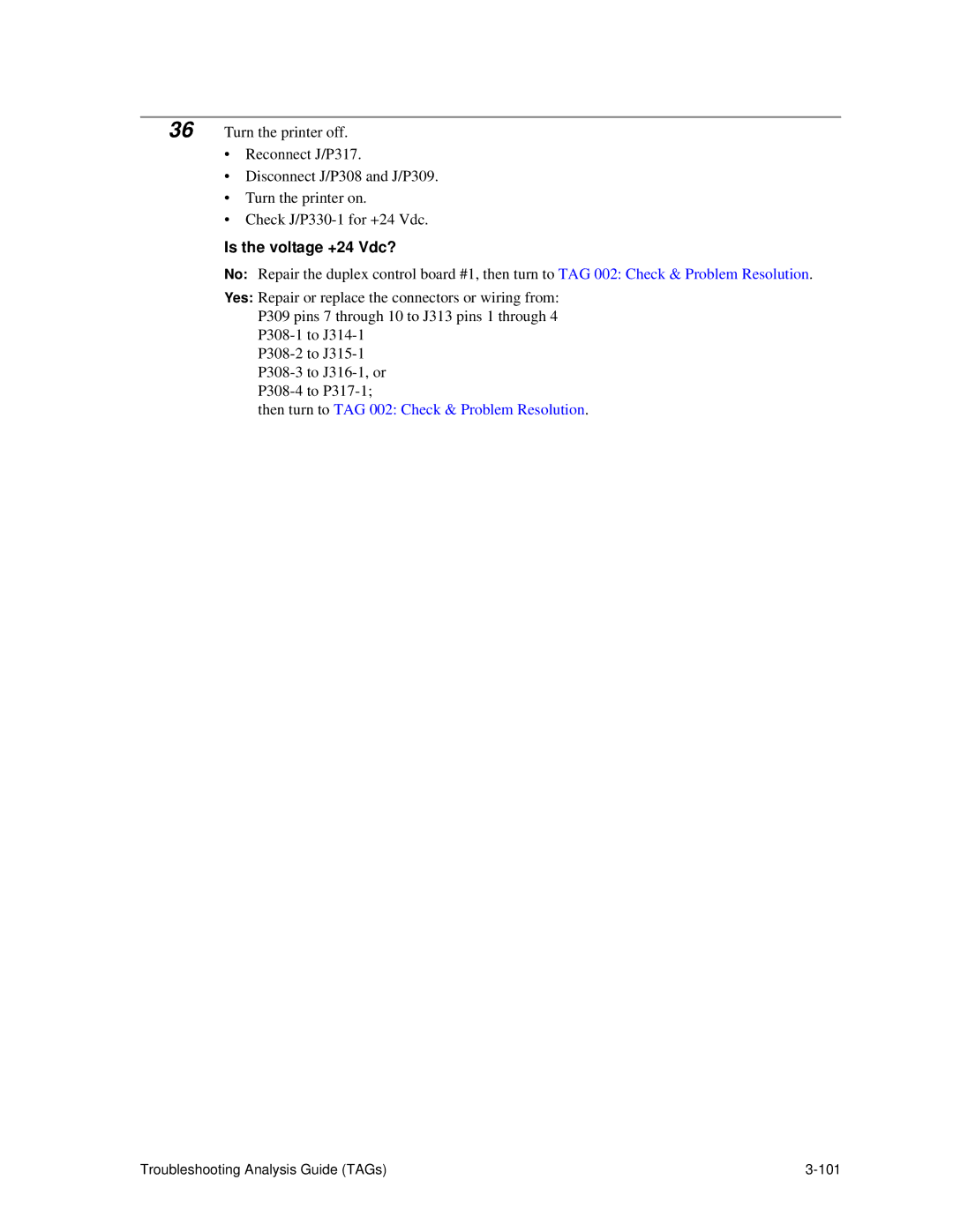 HP C30 manual Troubleshooting Analysis Guide TAGs 101 