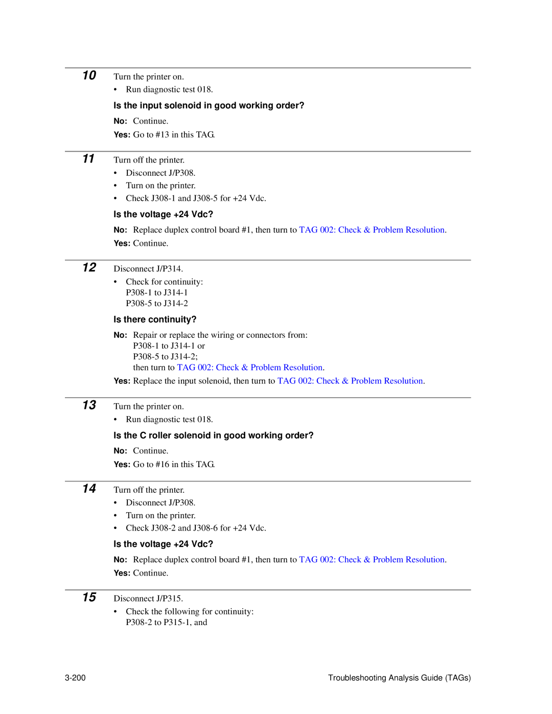 HP C30 manual Is the input solenoid in good working order?, Is the C roller solenoid in good working order? 