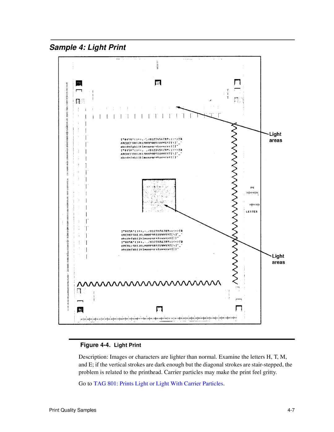 HP C30 manual Sample 4 Light Print 