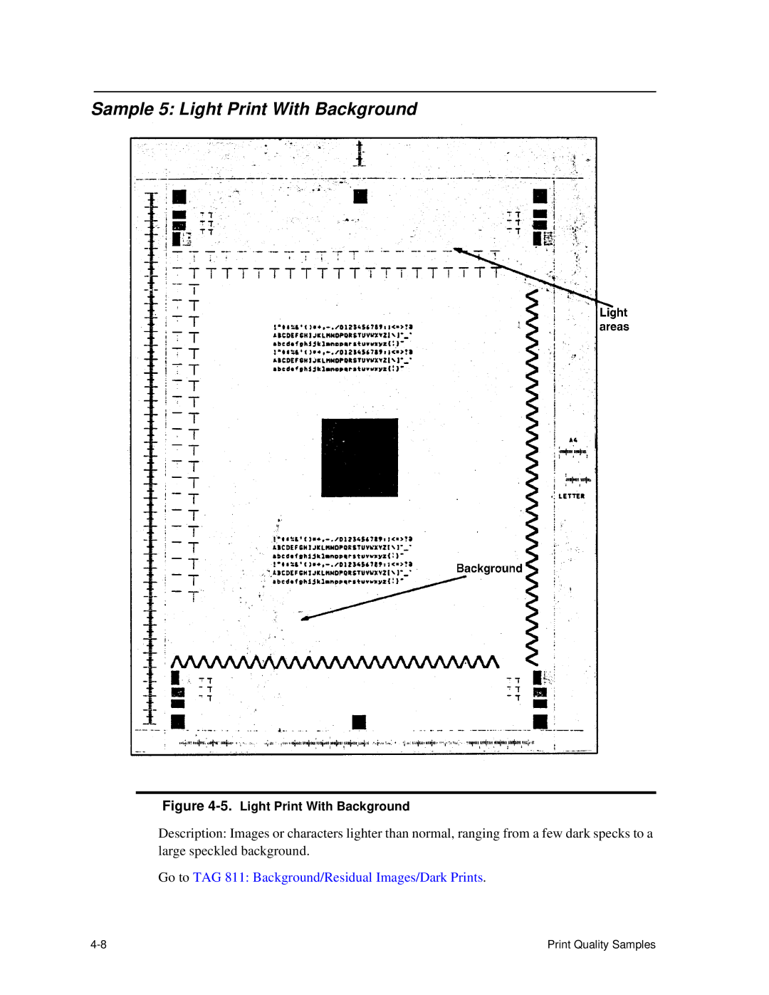 HP C30 manual Sample 5 Light Print With Background 