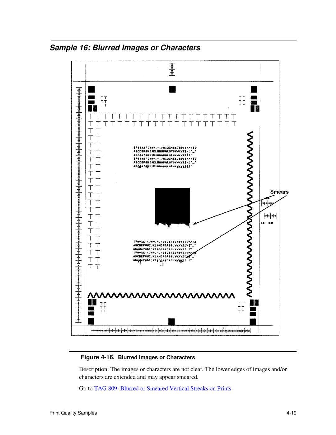 HP C30 manual Sample 16 Blurred Images or Characters 