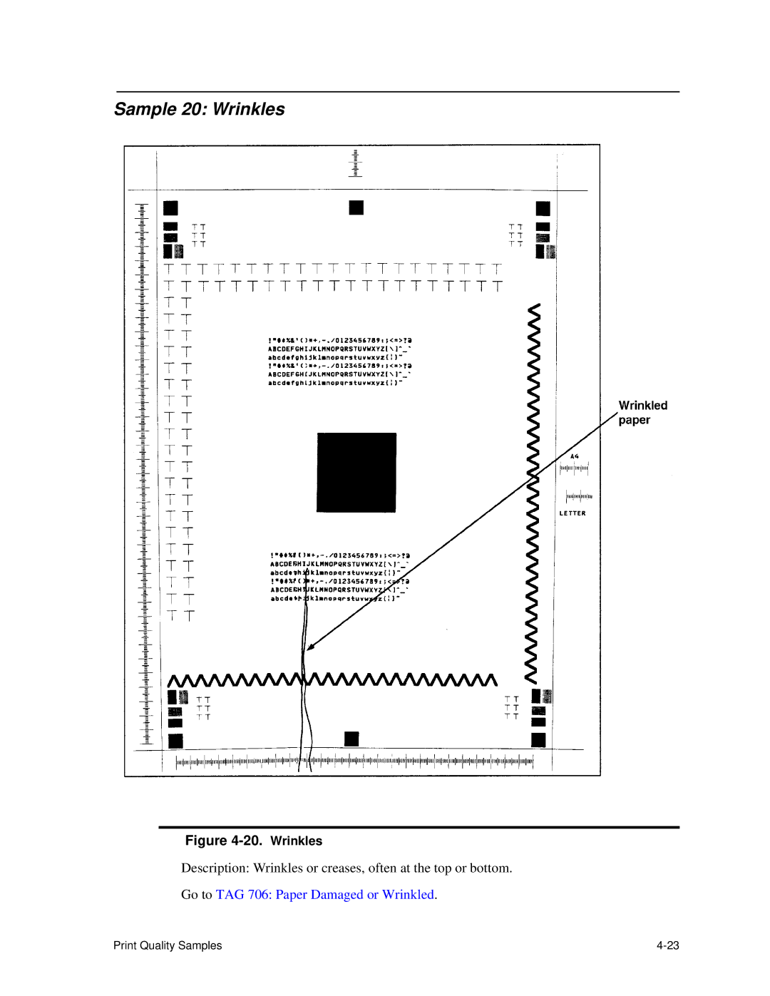 HP C30 manual Sample 20 Wrinkles 