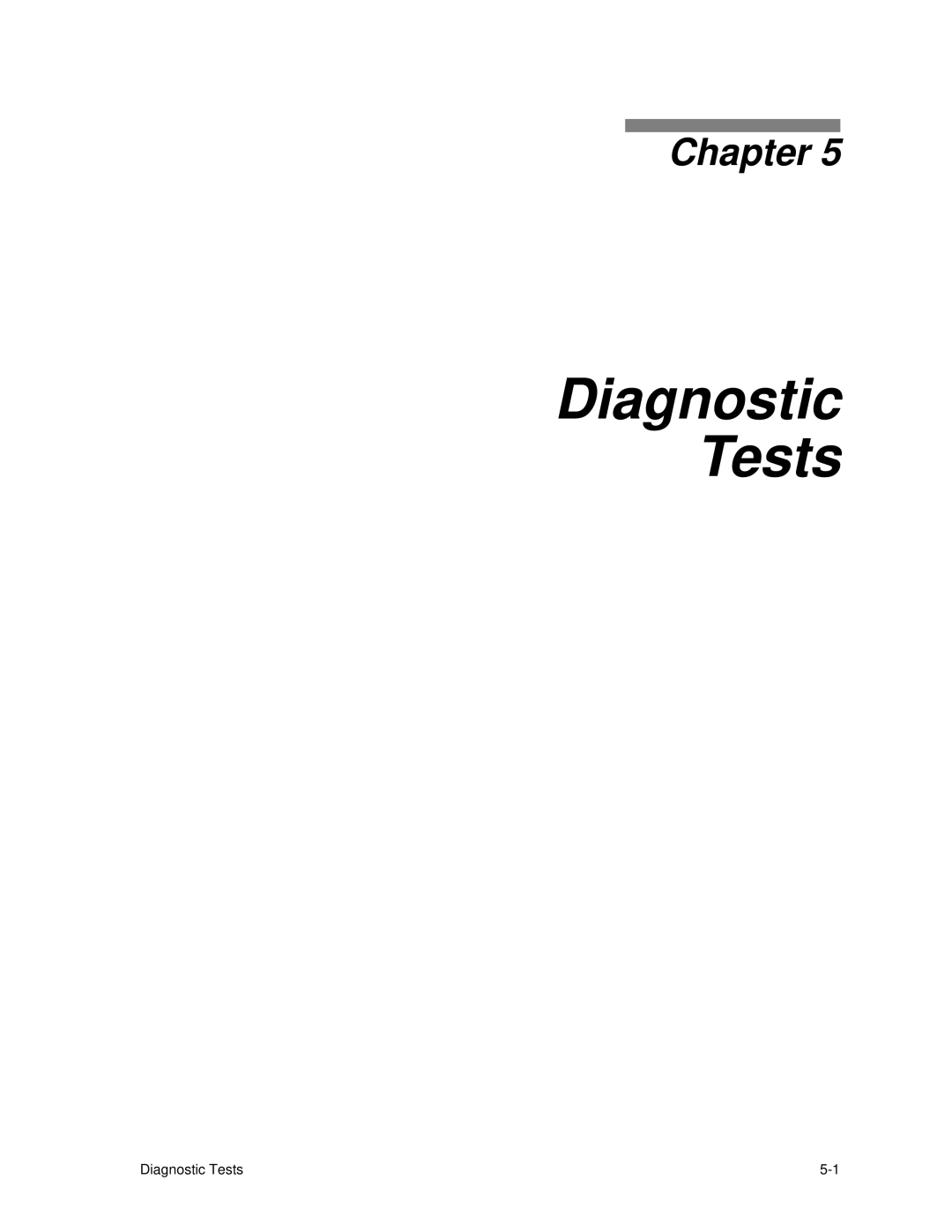 HP C30 manual Diagnostic Tests 