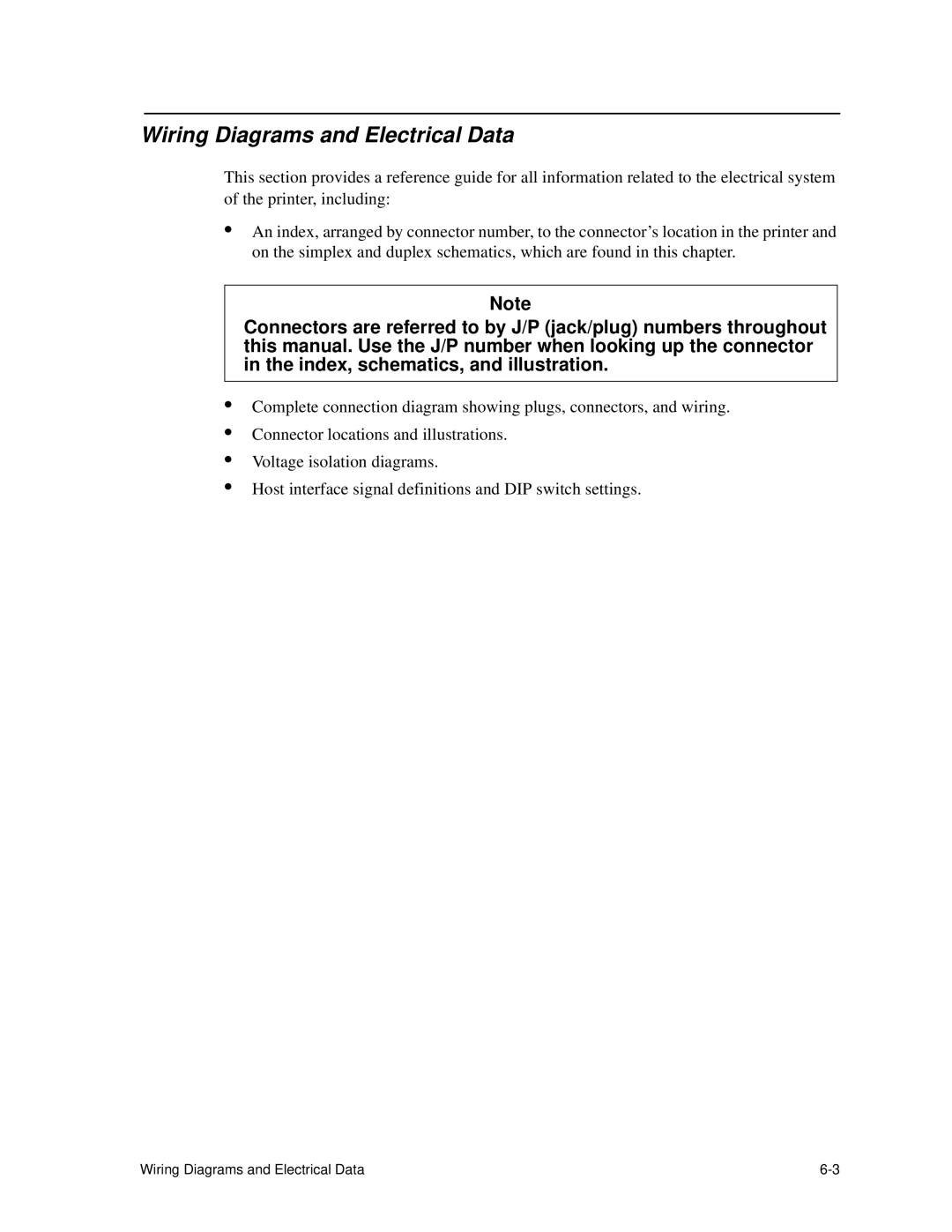 HP C30 manual Wiring Diagrams and Electrical Data 