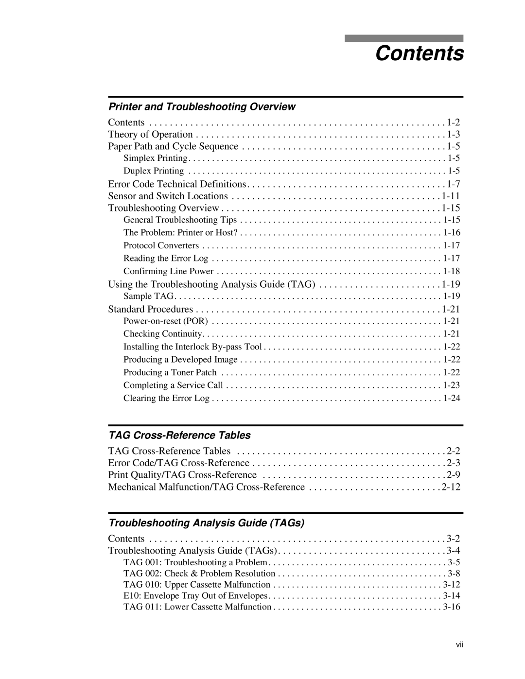 HP C30 manual Contents 