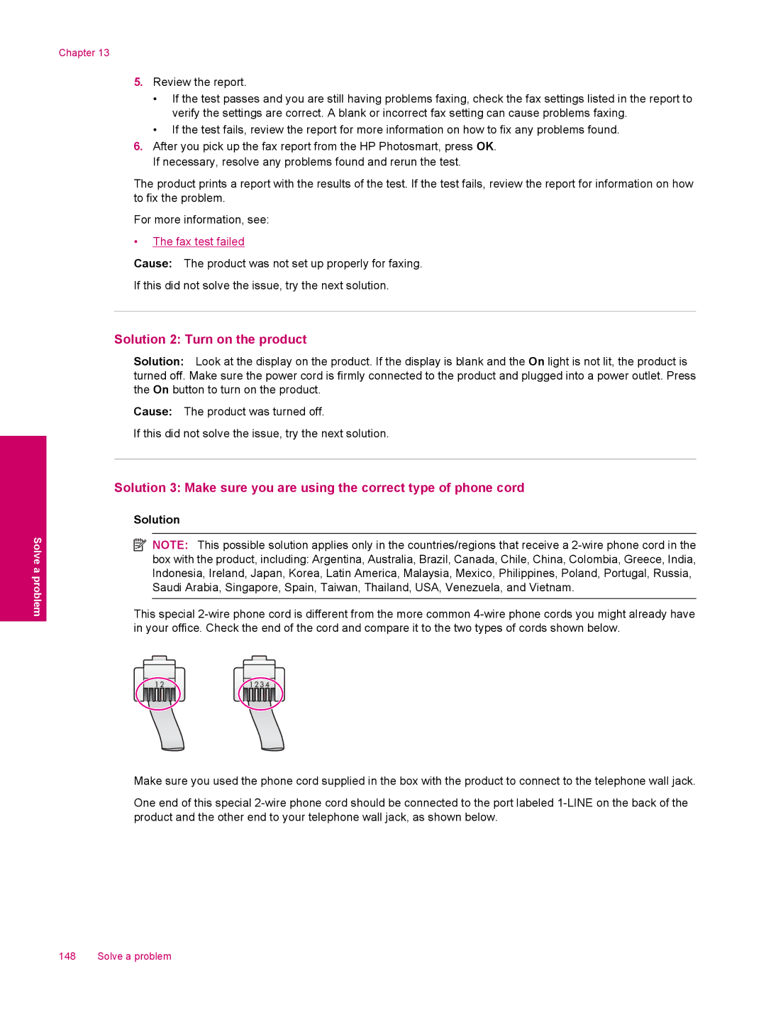 HP C309a manual Solution 2 Turn on the product 