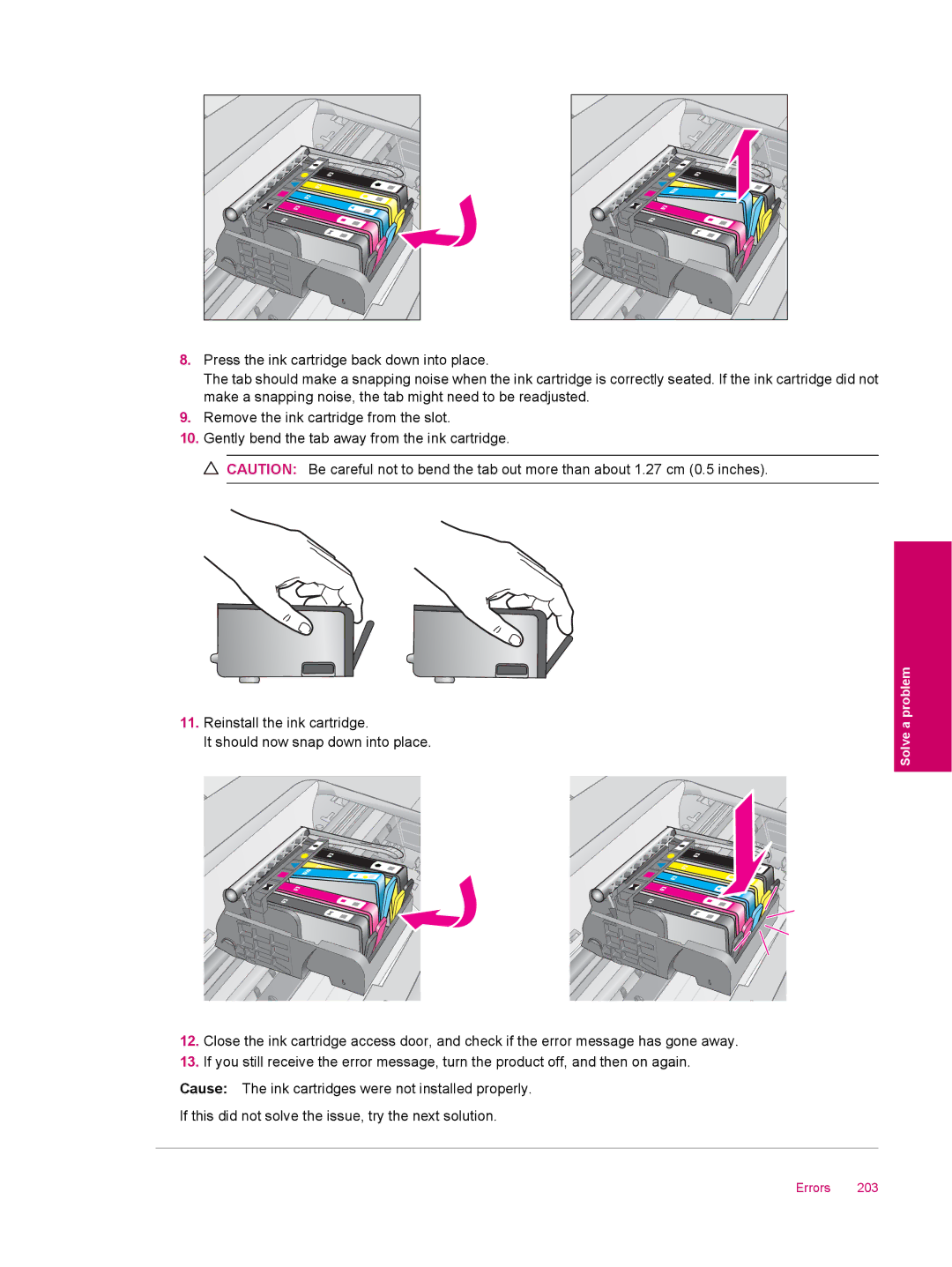 HP C309a manual Solve a problem 