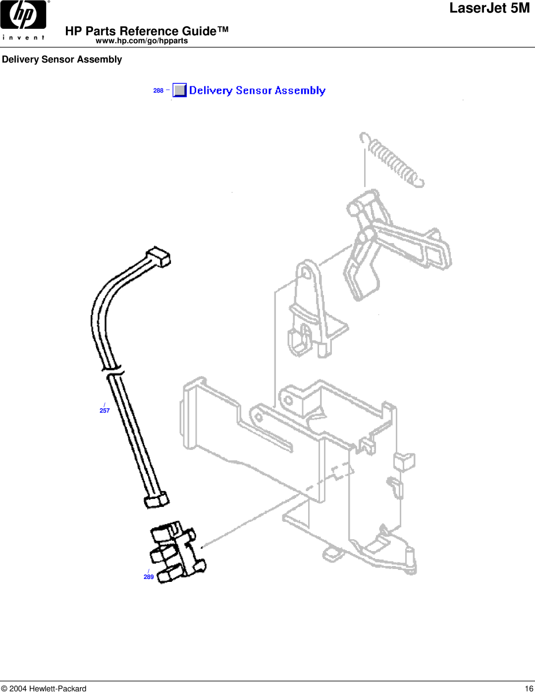 HP C3132A manual Delivery Sensor Assembly 