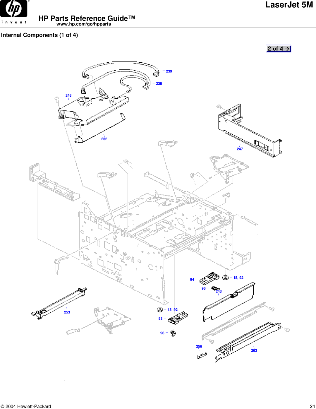 HP C3132A manual Internal Components 1 