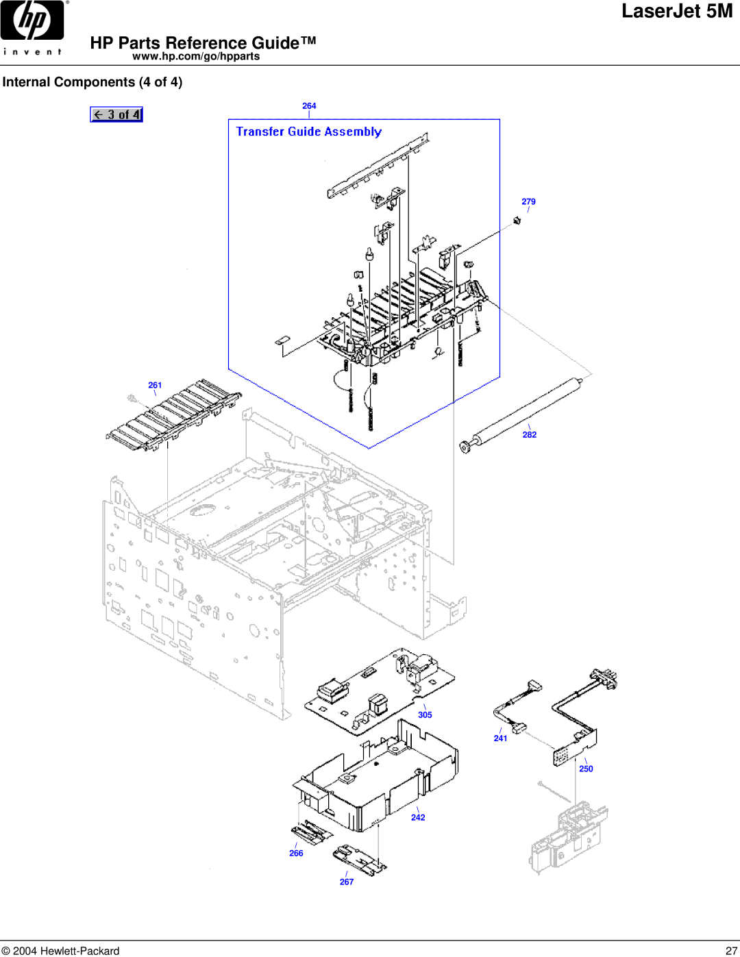 HP C3132A manual Internal Components 4 