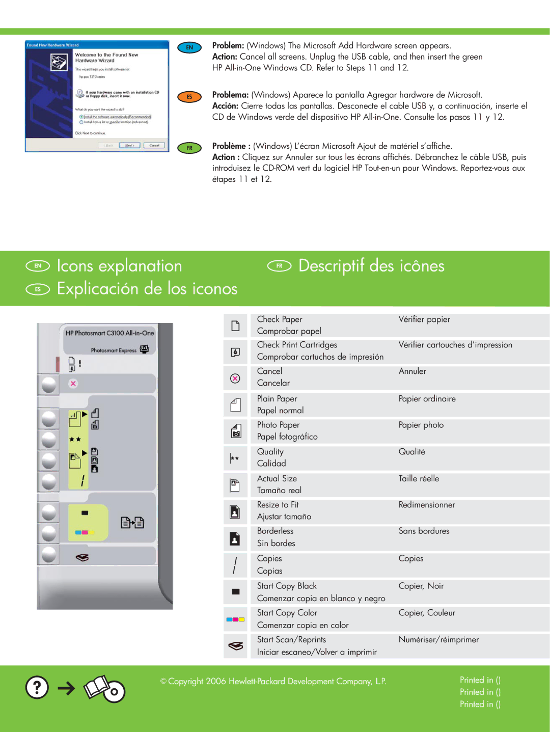 HP C3183, C3180, C3135, C3150, C3140, C3125 manual Papier ordinaire, Sans bordures 