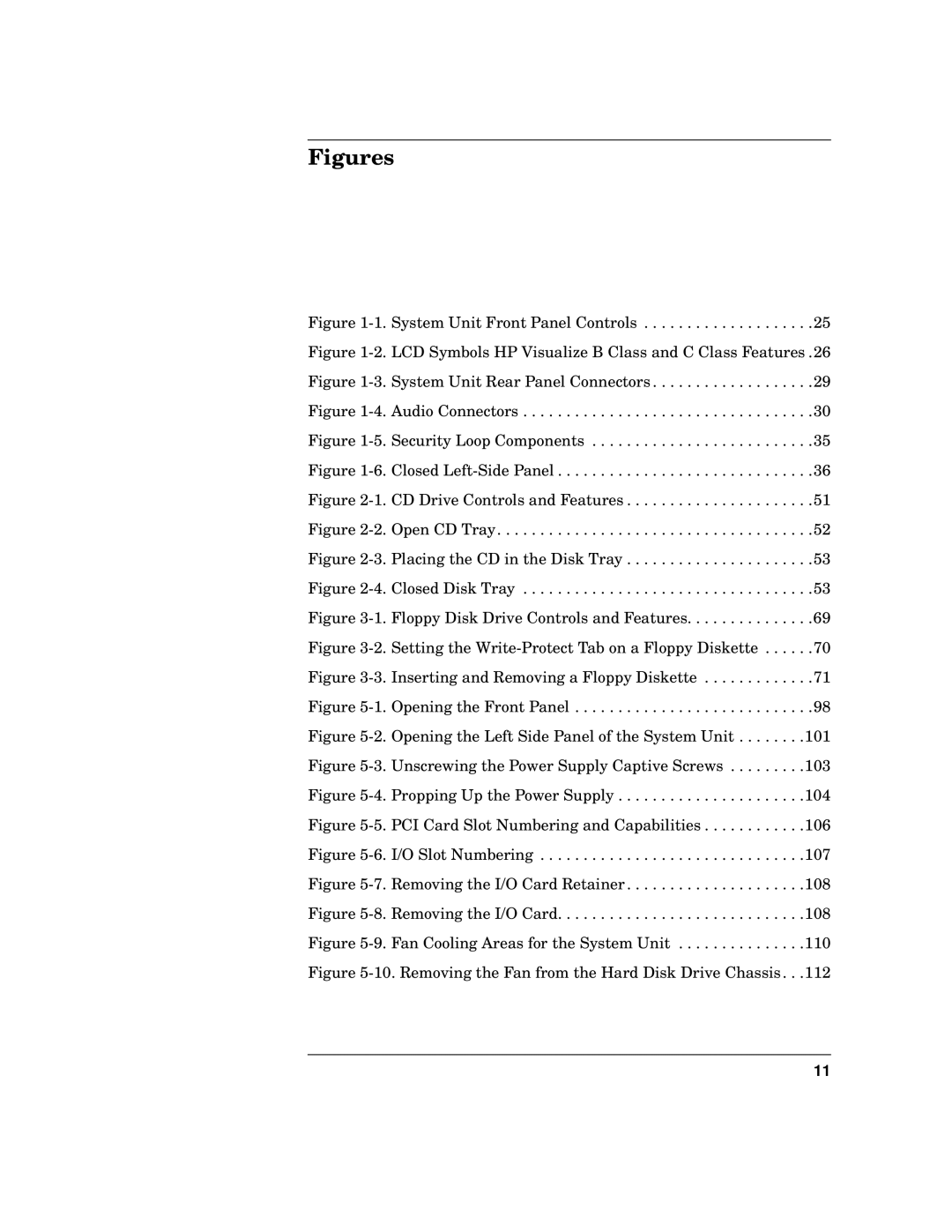 HP c3700 manual Figures 