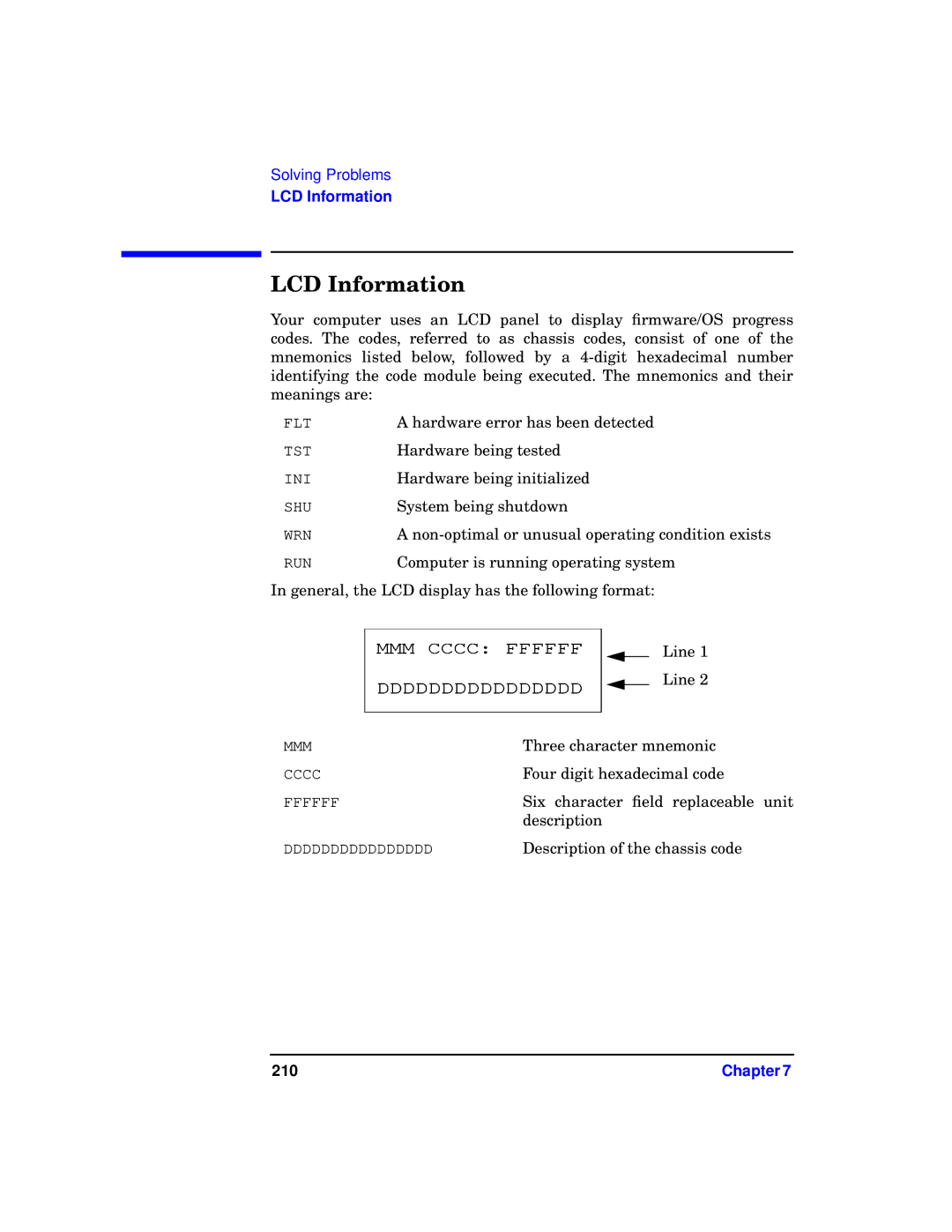 HP c3700 manual LCD Information 