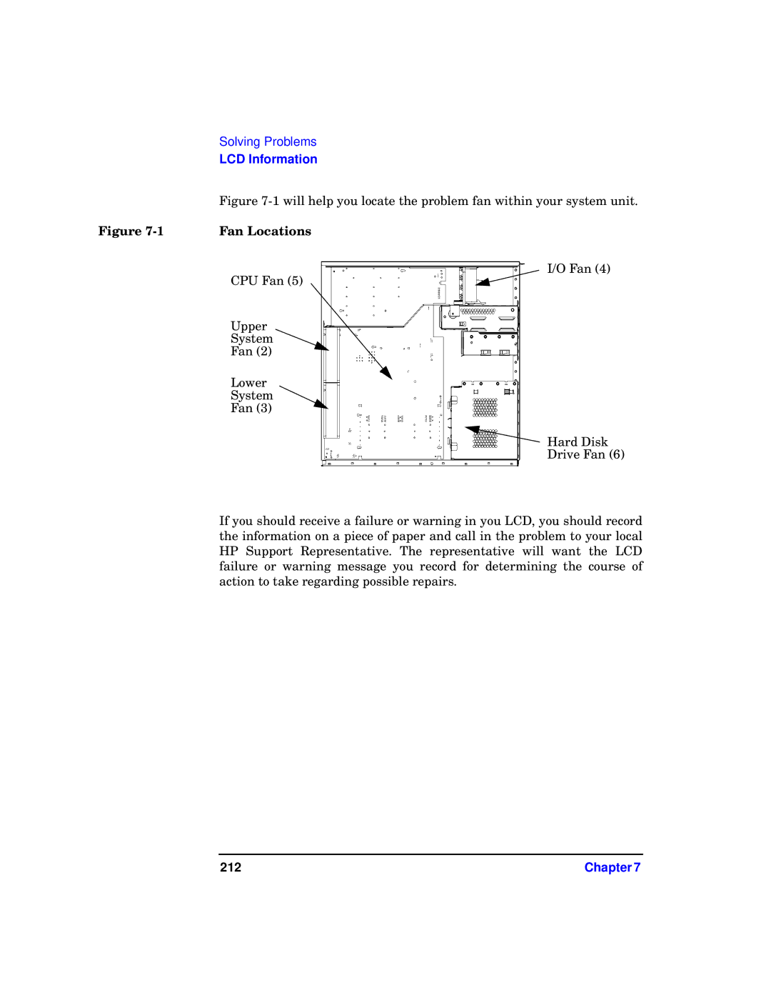 HP c3700 manual Will help you locate the problem fan within your system unit, Fan Locations 