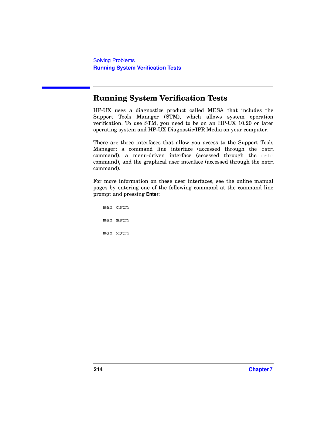 HP c3700 manual Running System Veriﬁcation Tests 