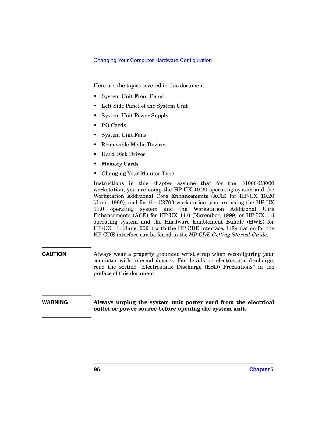 HP c3700 manual Changing Your Computer Hardware Conﬁguration 