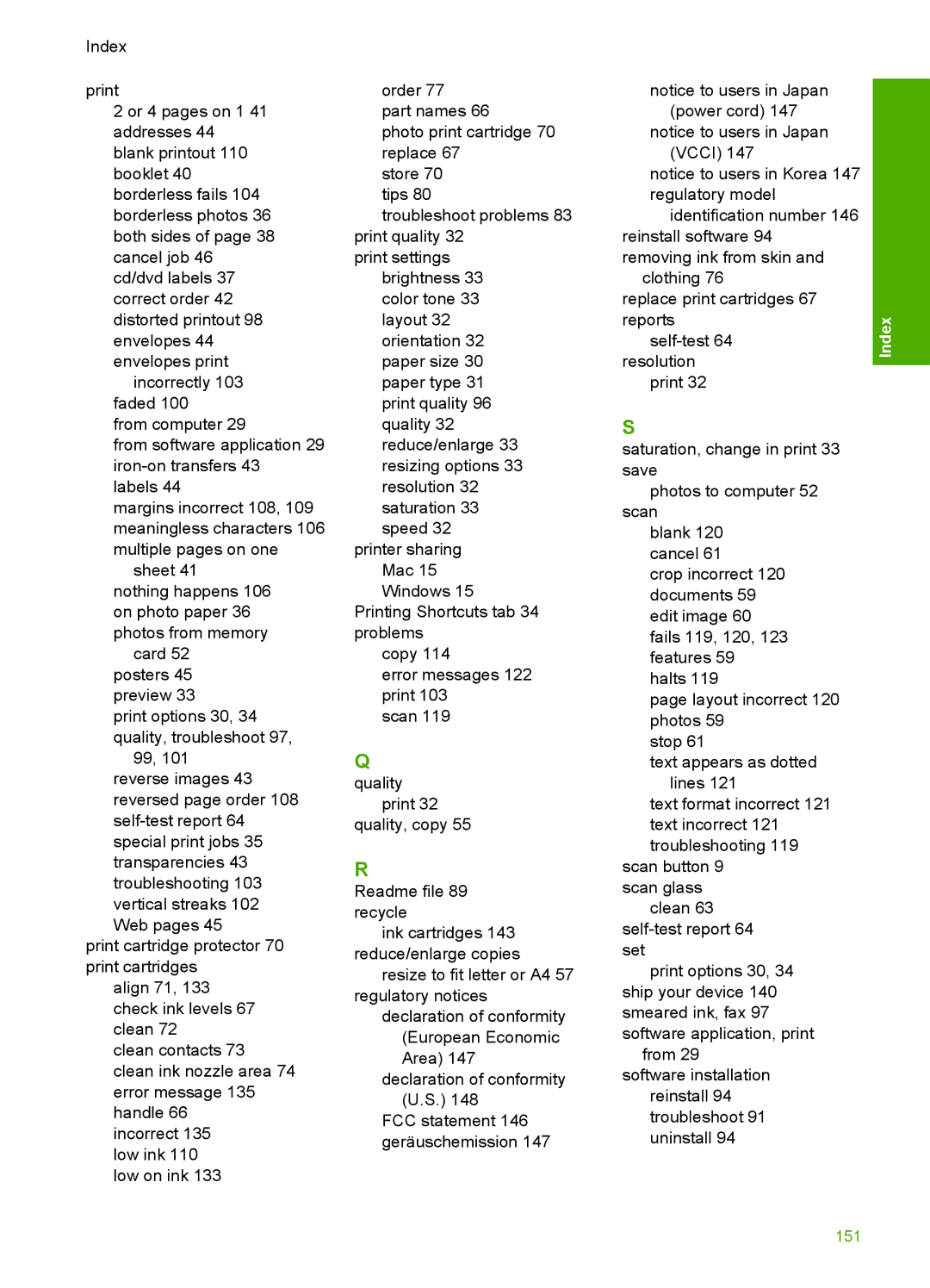 HP C4200 manual 151 