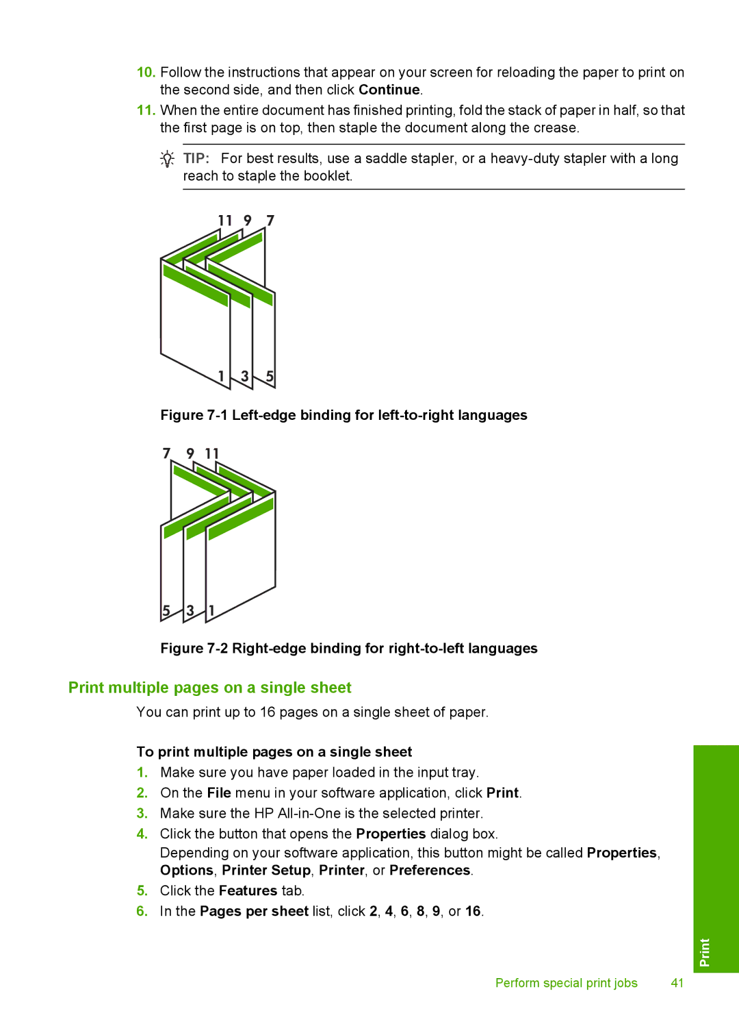 HP C4200 manual Print multiple pages on a single sheet, To print multiple pages on a single sheet 