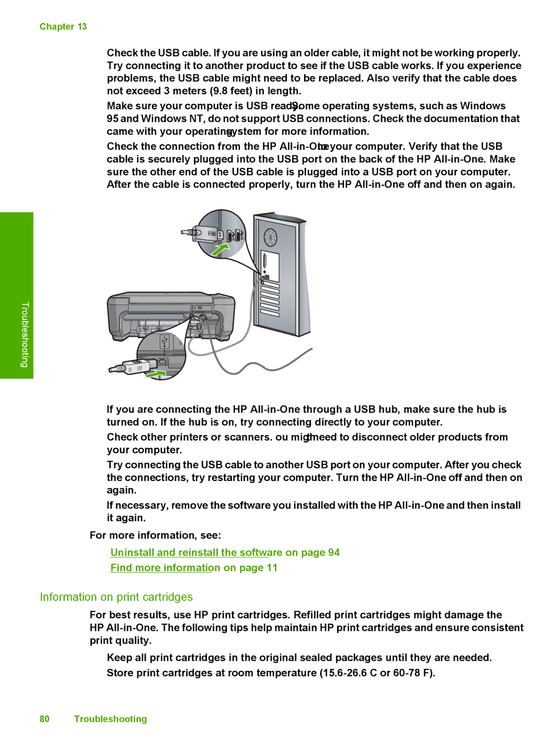 HP C4200 manual Information on print cartridges 