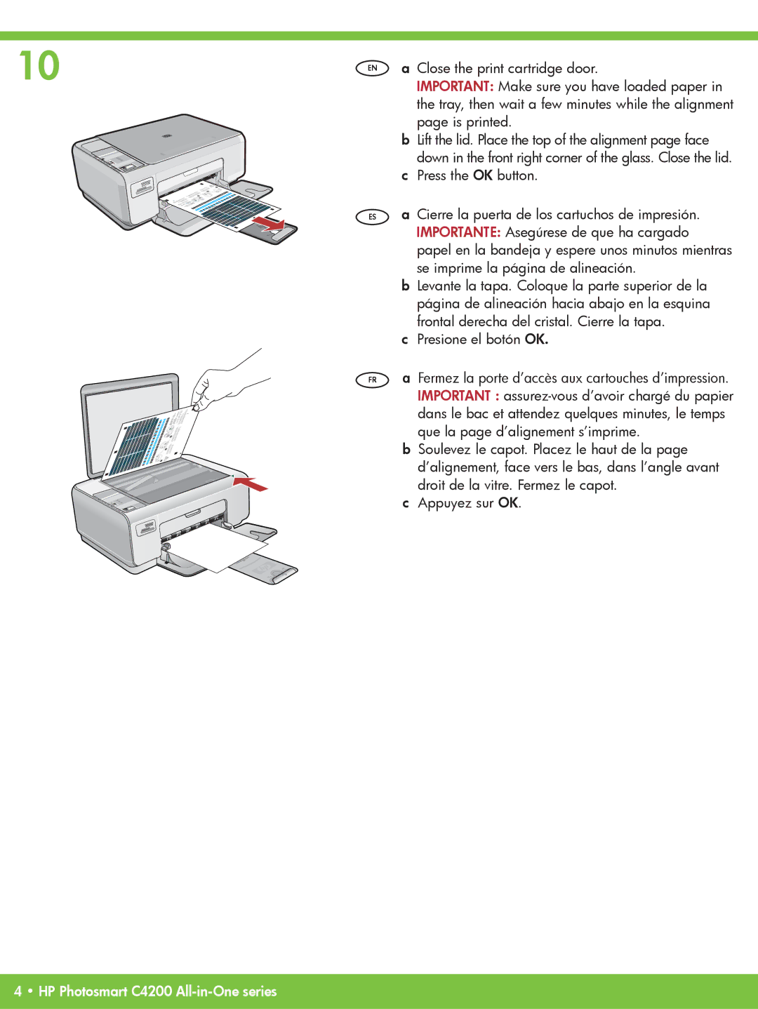 HP C4272, C4283, C4280, C4288, C4273, C4270, C4250, C4210, C4240 manual 10EN 