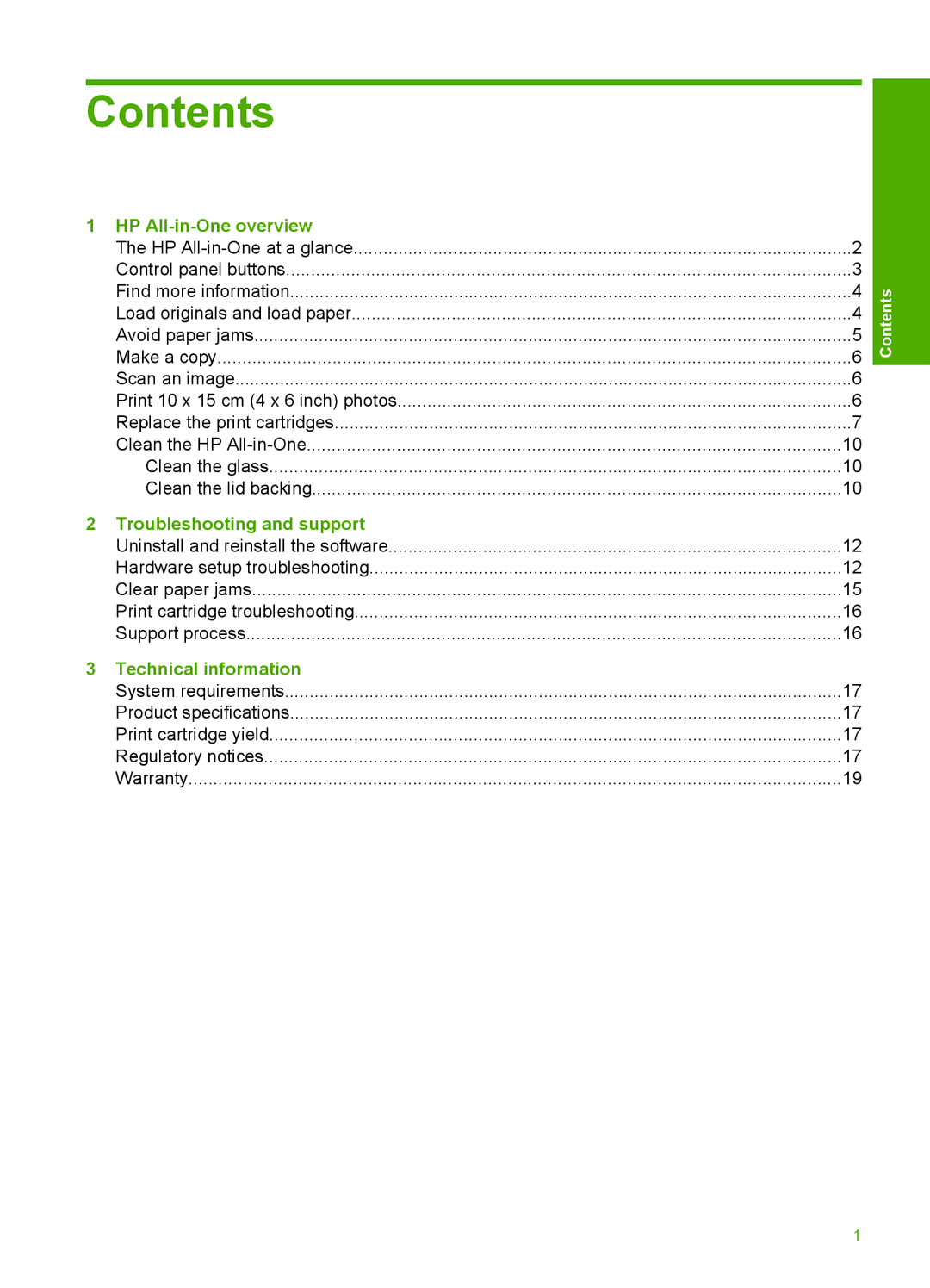 HP C4273, C4283, C4288, C4275, C4270, C4250, C4210, C4240 manual Contents 