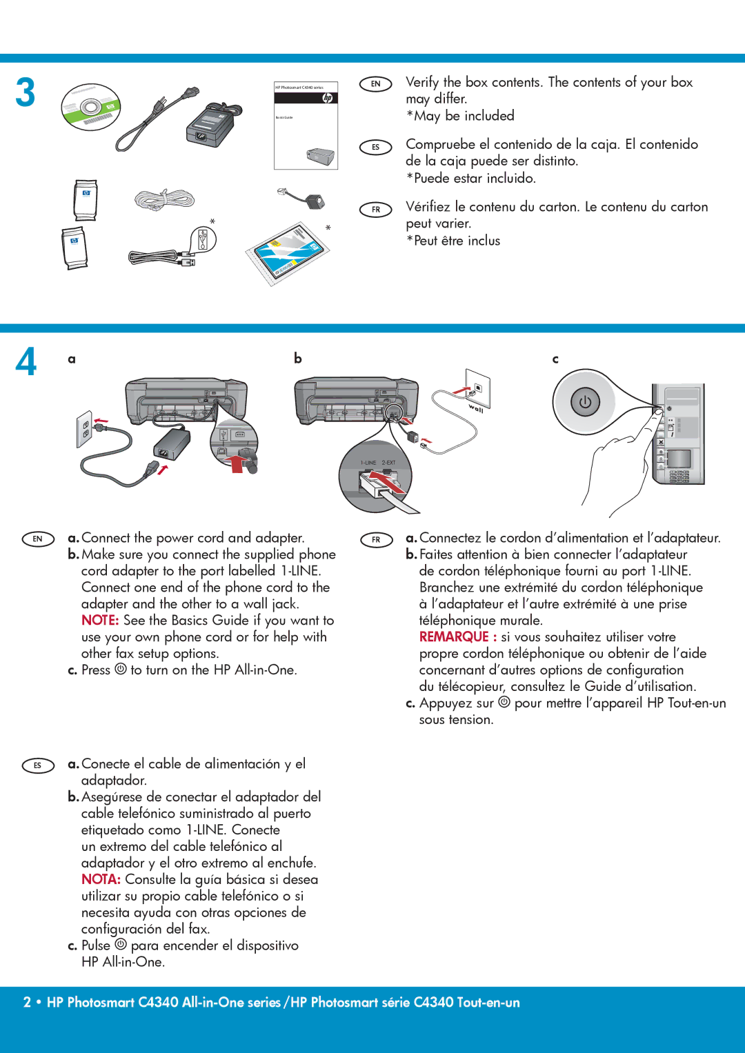 HP C4342 manual Cord adapter to the port labelled 1-LINE, Connect one end of the phone cord to, Other fax setup options 