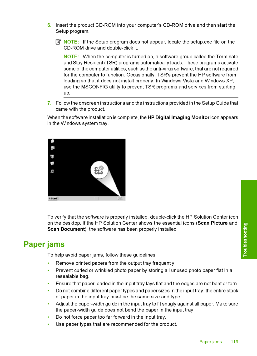 HP C4344, C4342 manual Paper jams 