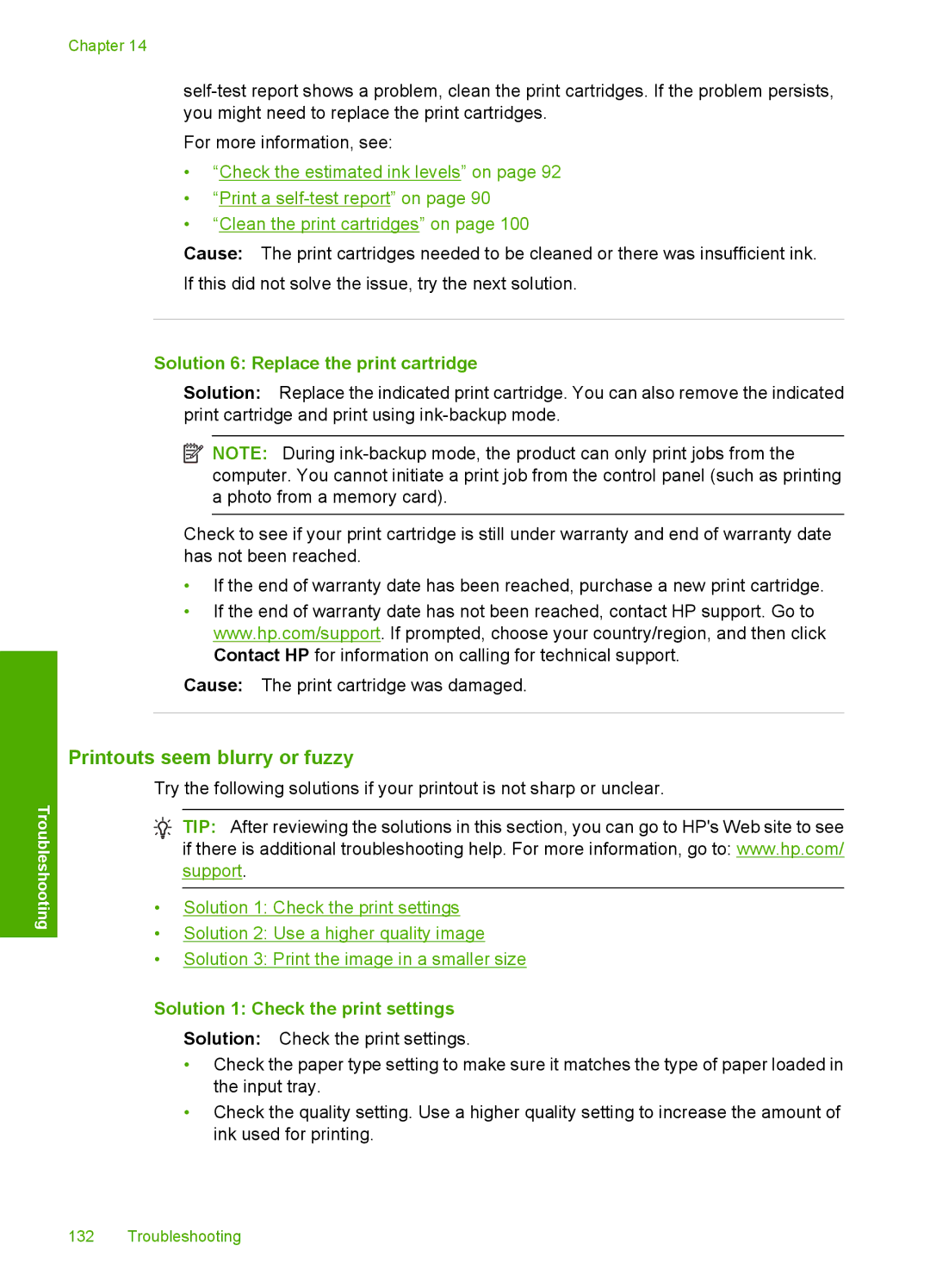 HP C4342, C4344 manual Printouts seem blurry or fuzzy, Solution 6 Replace the print cartridge 