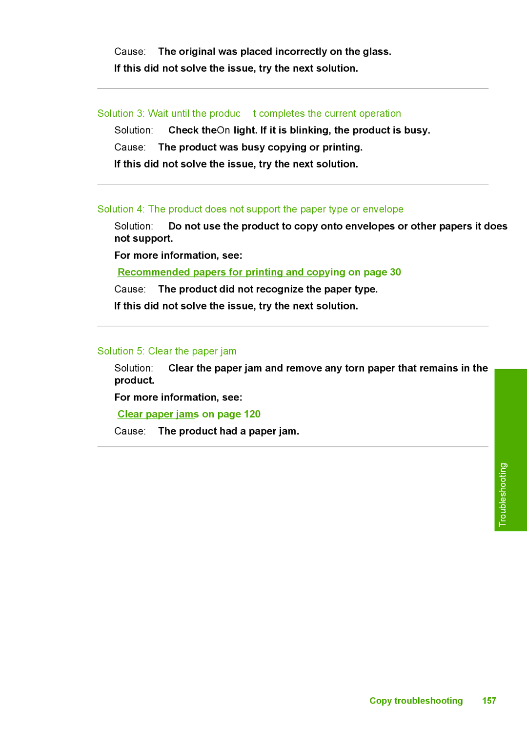 HP C4344, C4342 manual Solution 5 Clear the paper jam 