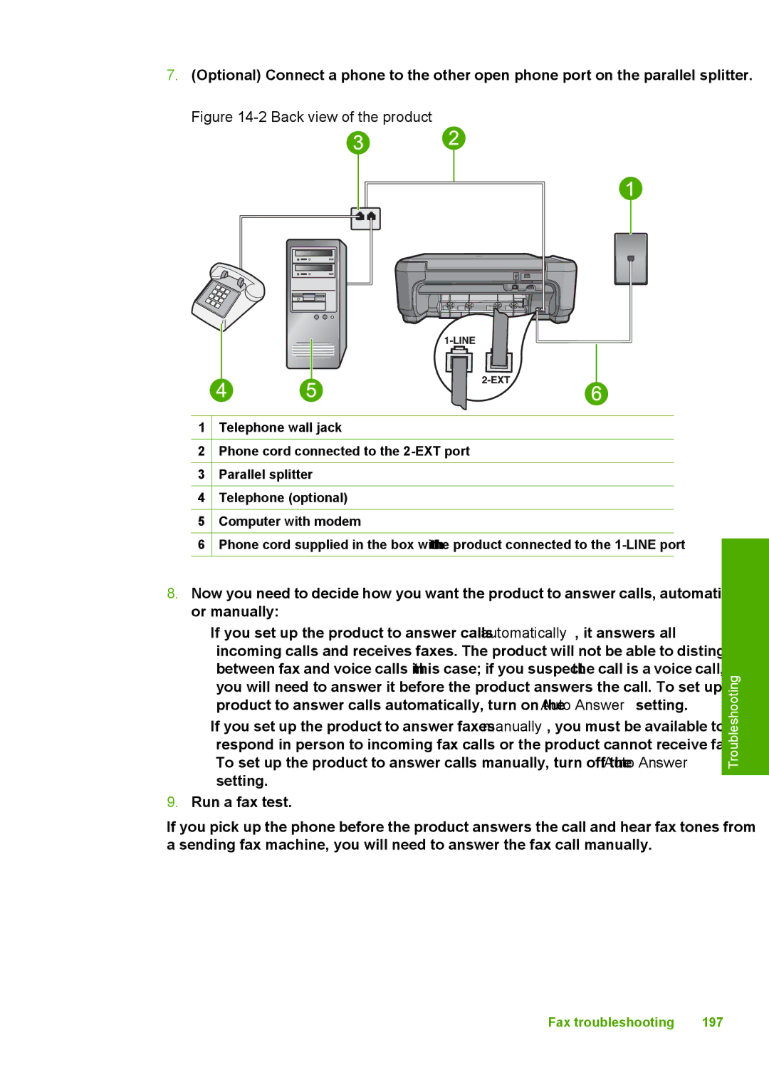 HP C4344, C4342 manual Back view of the product 