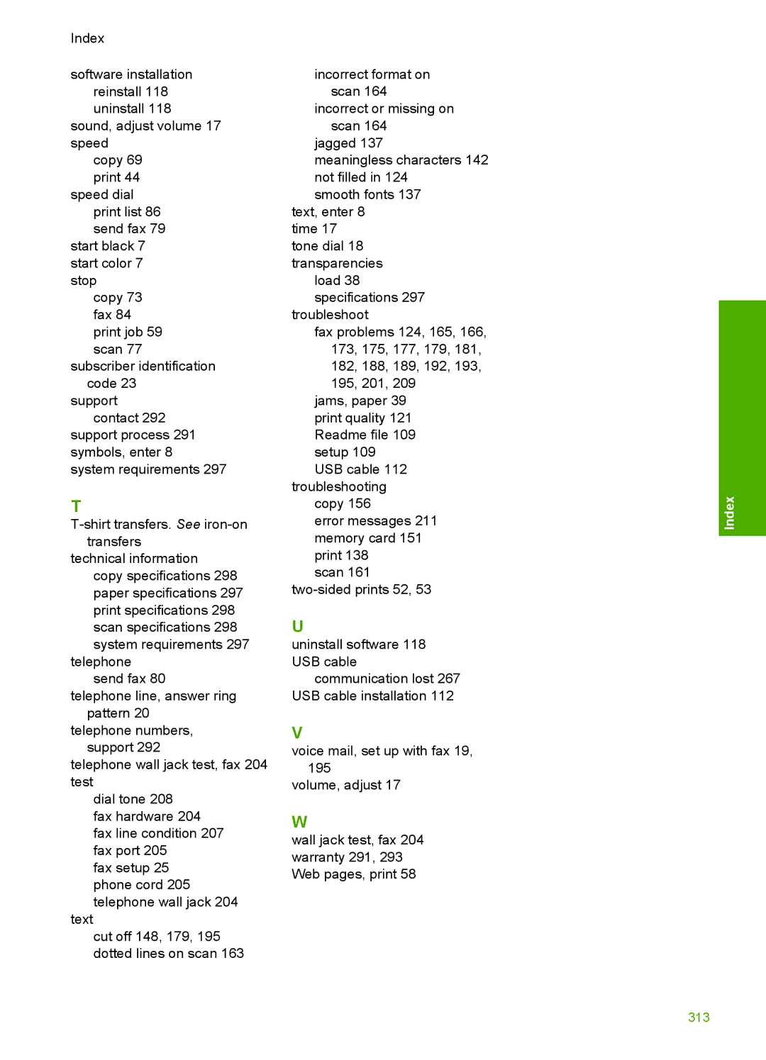 HP C4344, C4342 manual 313 