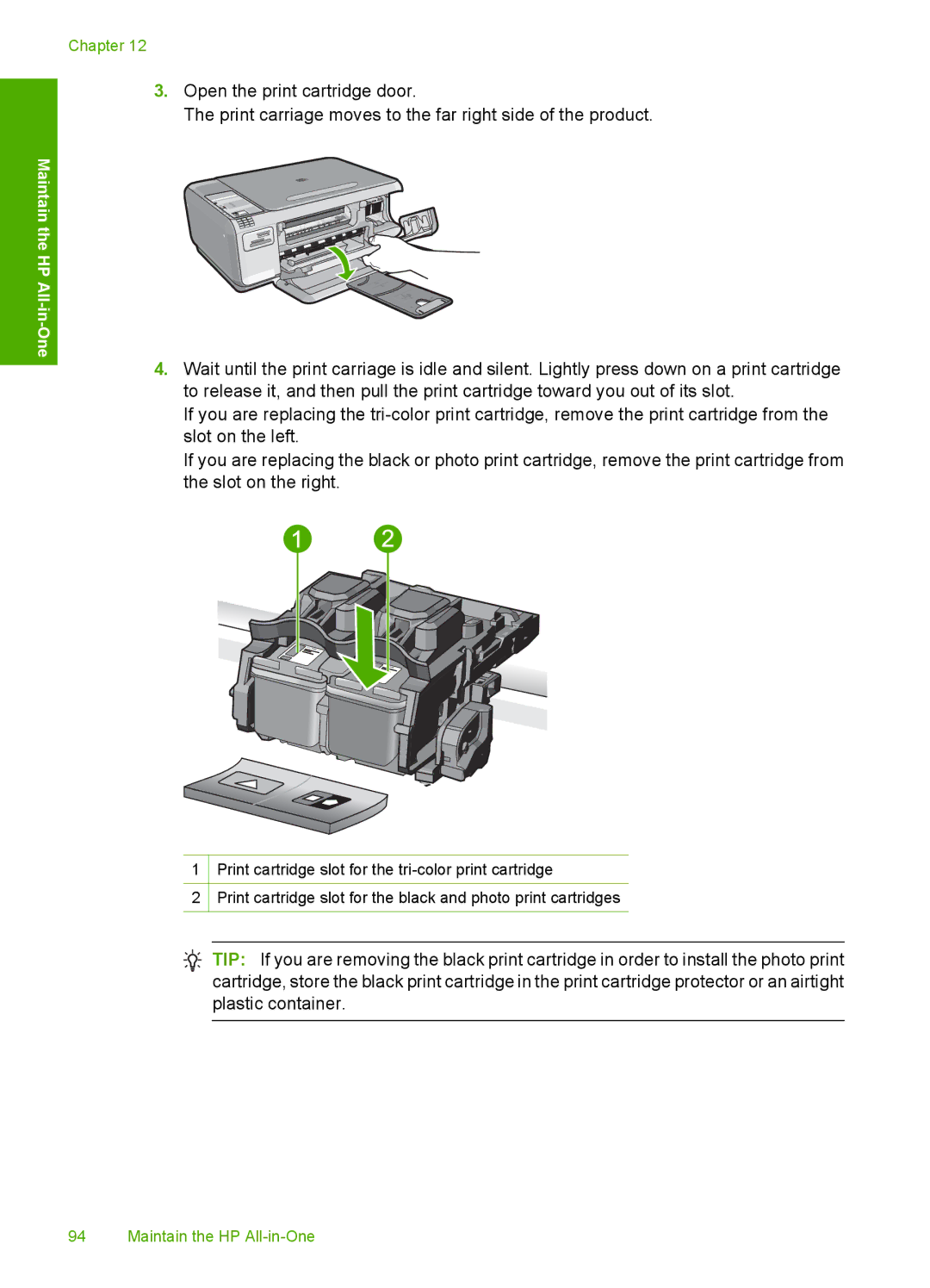 HP C4342, C4344 manual Maintain HP All -in One 