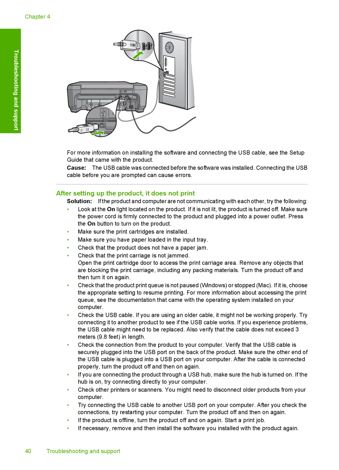 HP C4344 manual After setting up the product, it does not print 