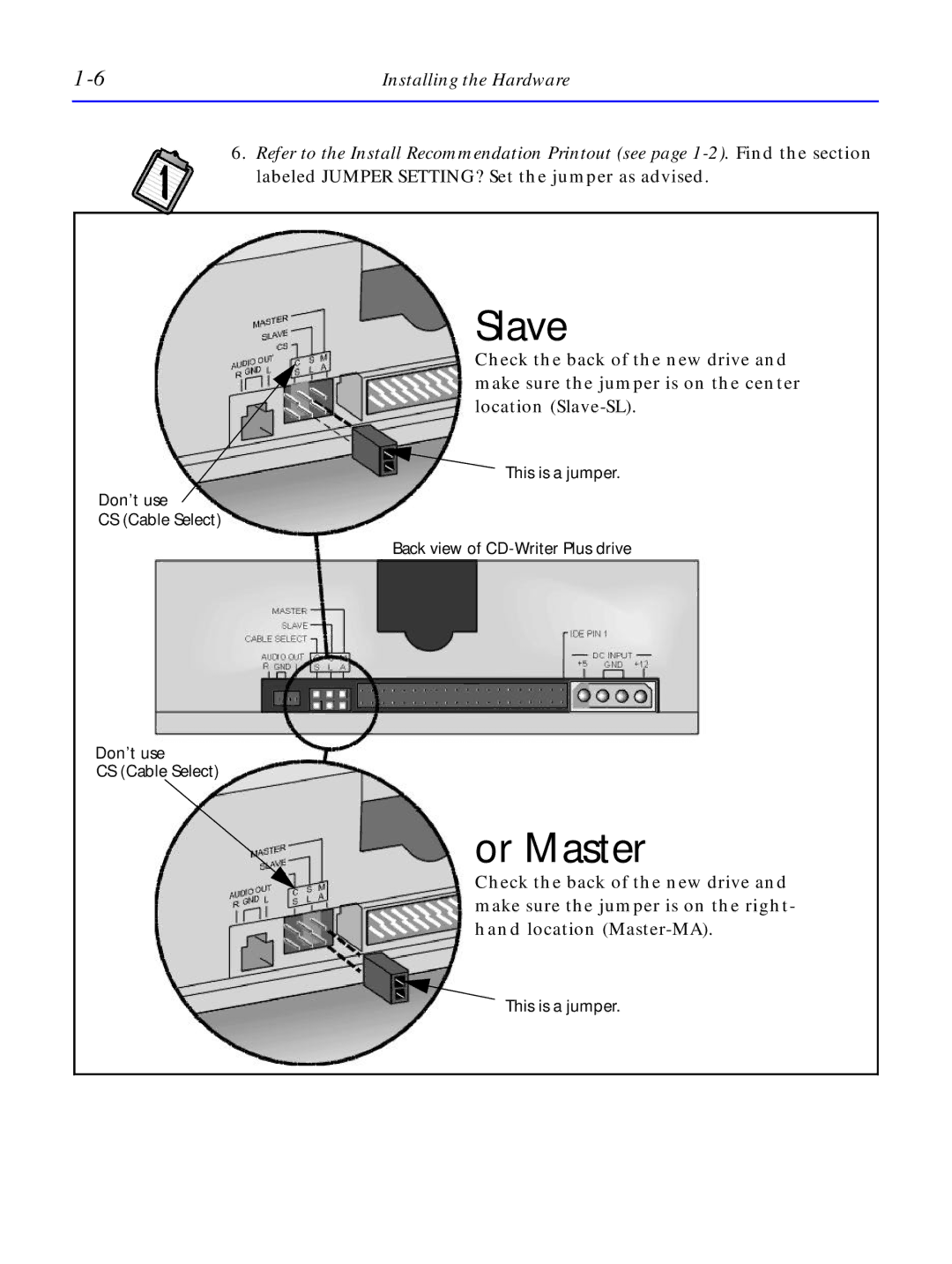 HP C4380-90100 manual Slave 