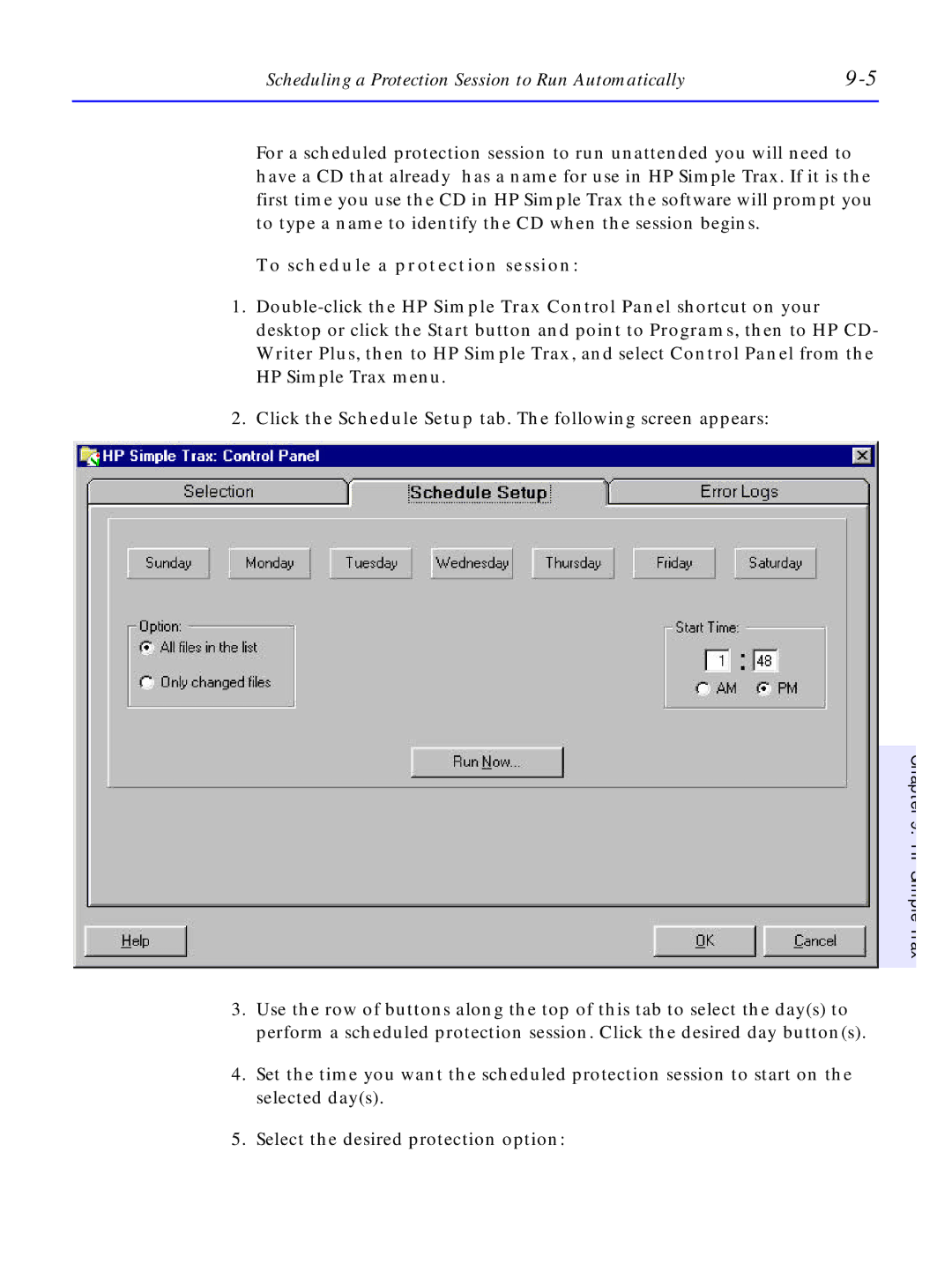 HP C4380-90100 manual To schedule a protection session 