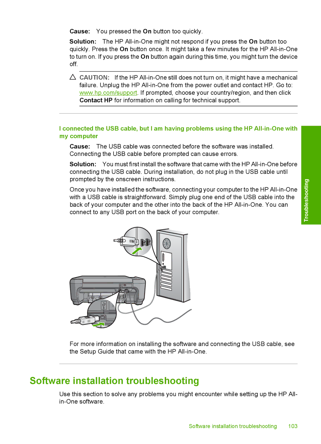 HP C4385, C4380, C4390 manual Software installation troubleshooting 