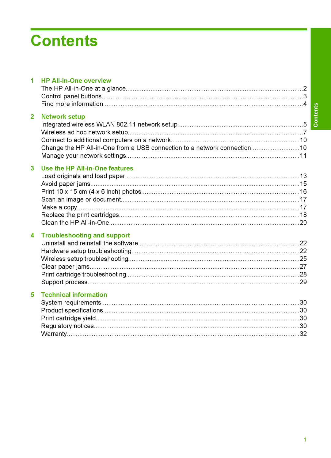 HP C4380, C4390, C4385 manual Contents 